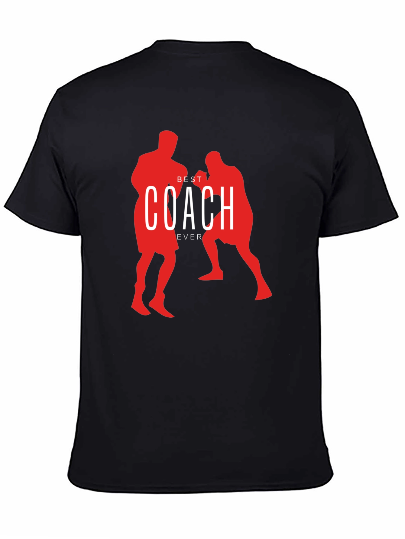 Best Coach Ever Black Graphic T-Shirt