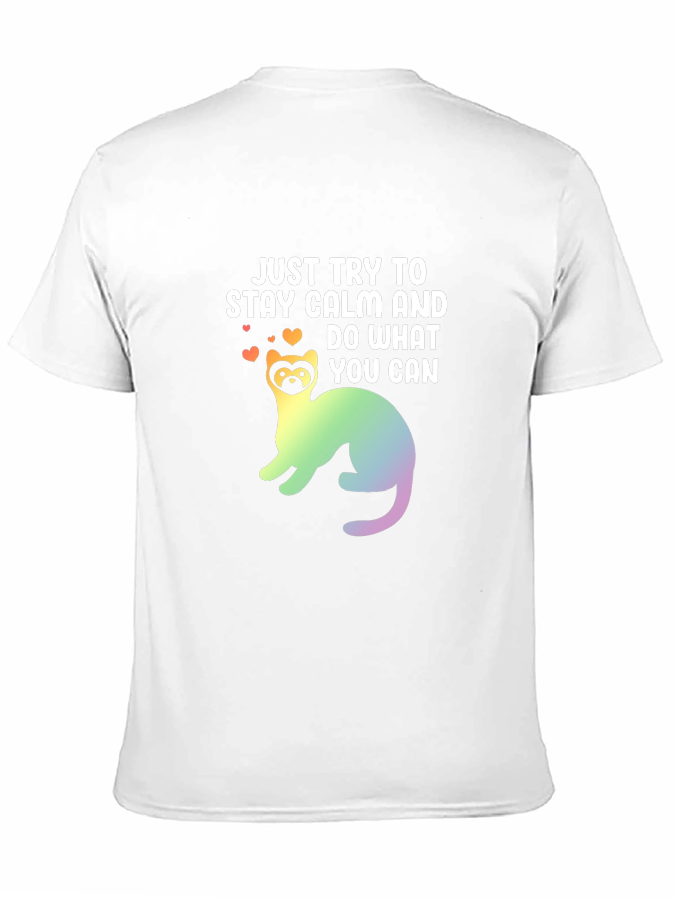 Stay Calm Ferret Graphic Tee