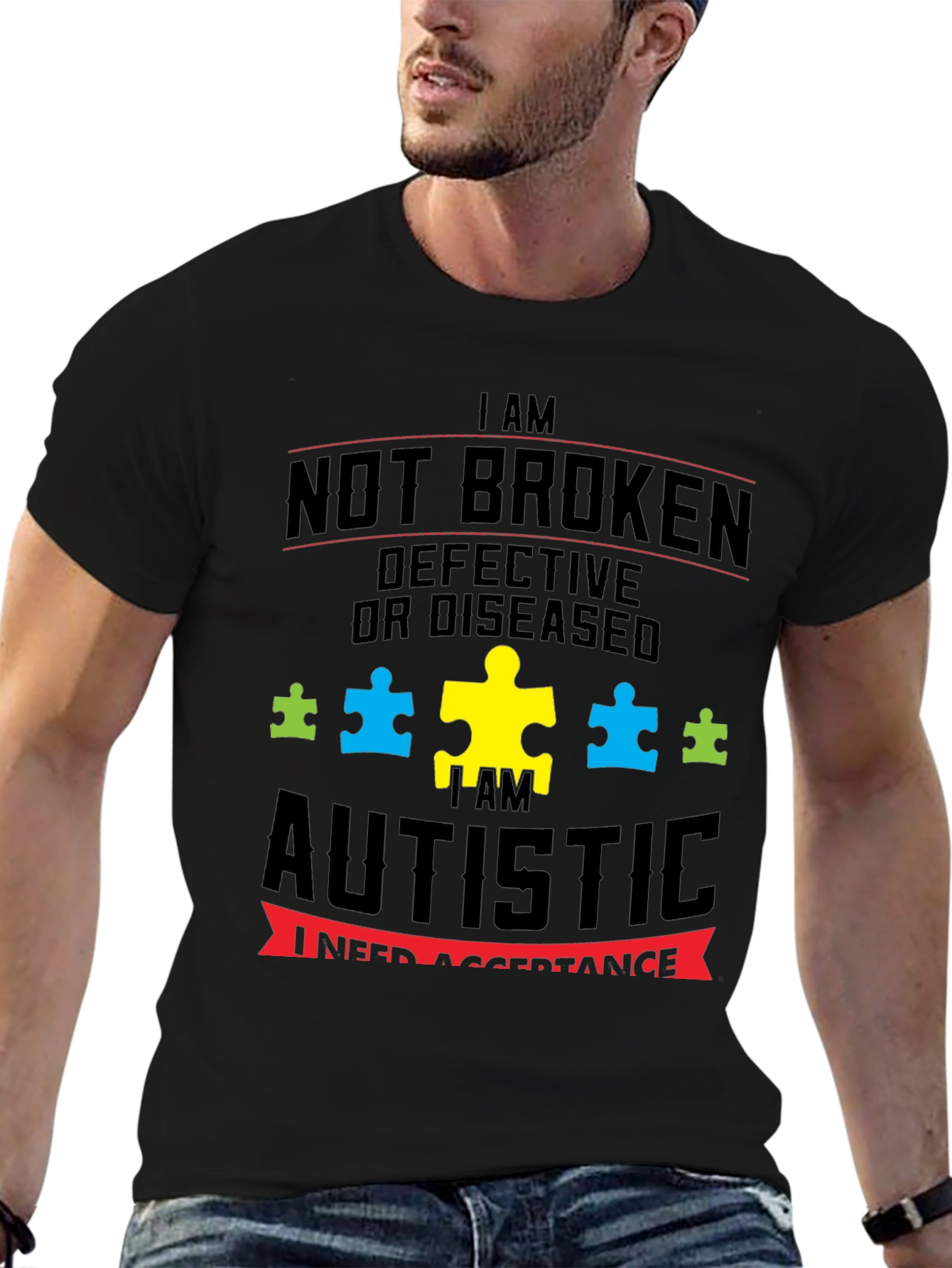 Autism Awareness T-Shirt - I am Autistic