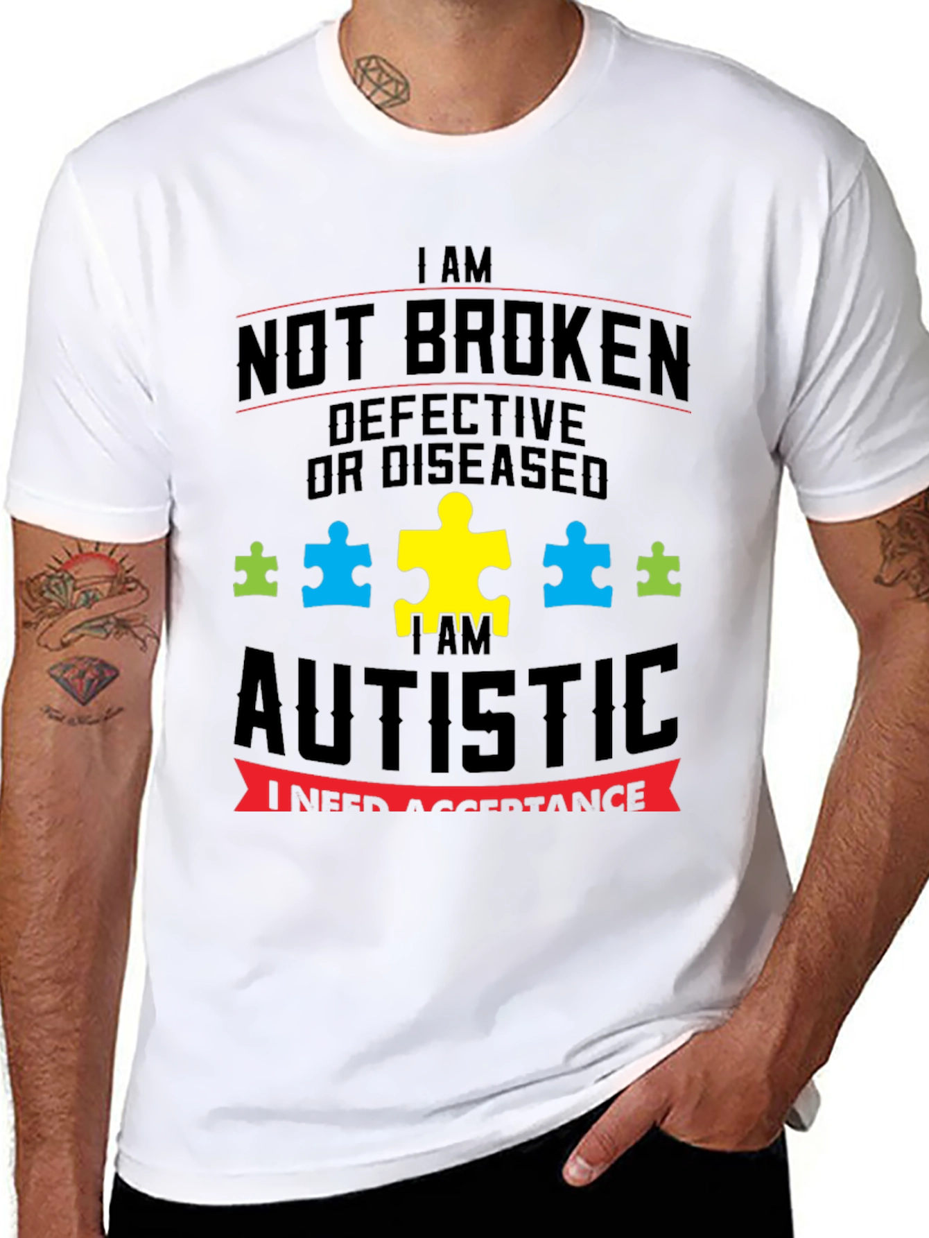 Autism Awareness T-Shirt - I am Autistic