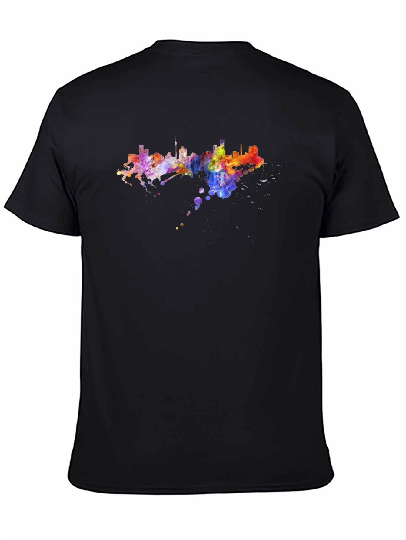 Vibrant Skyline Graphic Tee