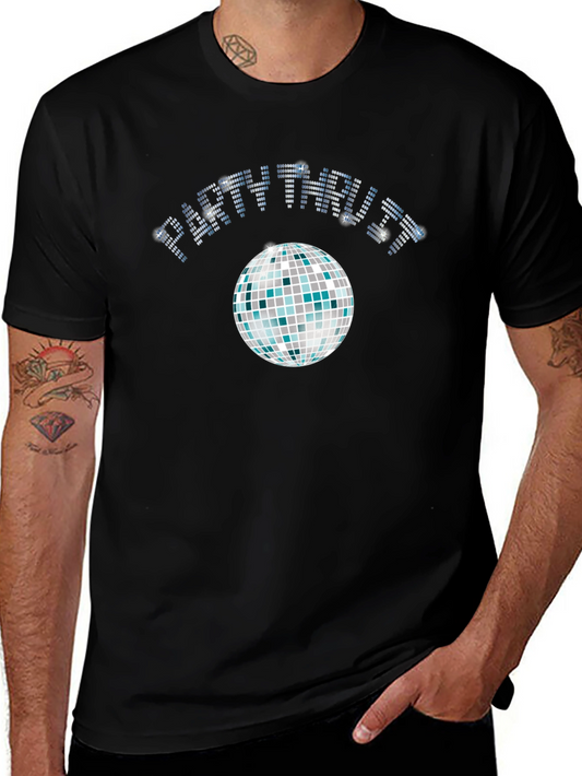 Party Through It Disco Ball Black T-Shirt