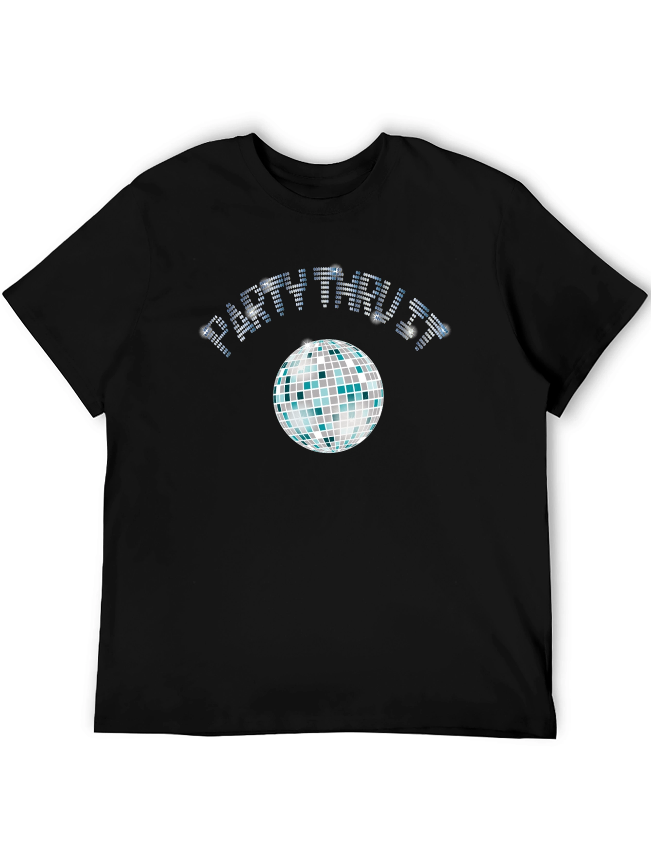 Party Through It Disco Ball Black T-Shirt