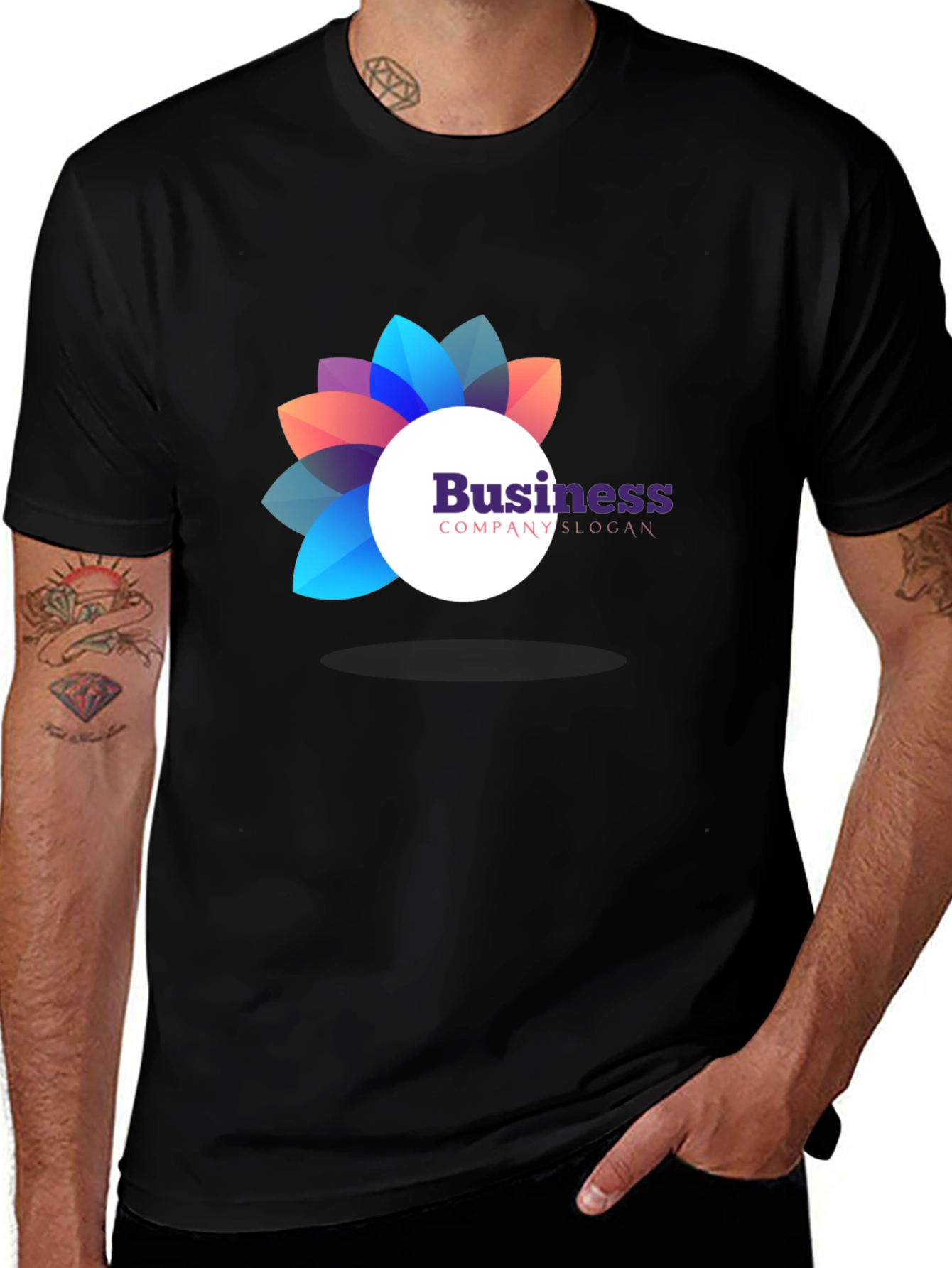 Modern Business Logo Graphic T-Shirt