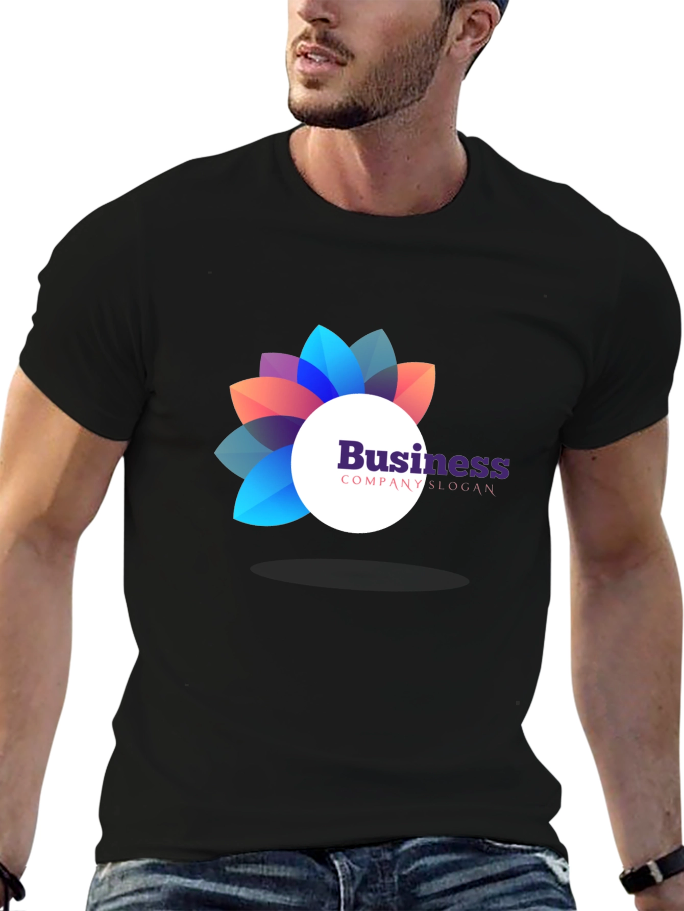 Modern Business Logo Graphic T-Shirt