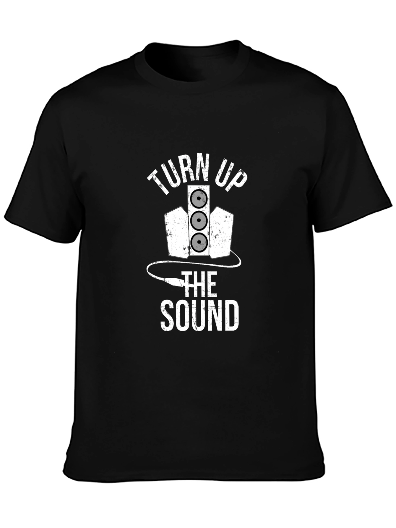 Turn Up the Sound Black T-Shirt