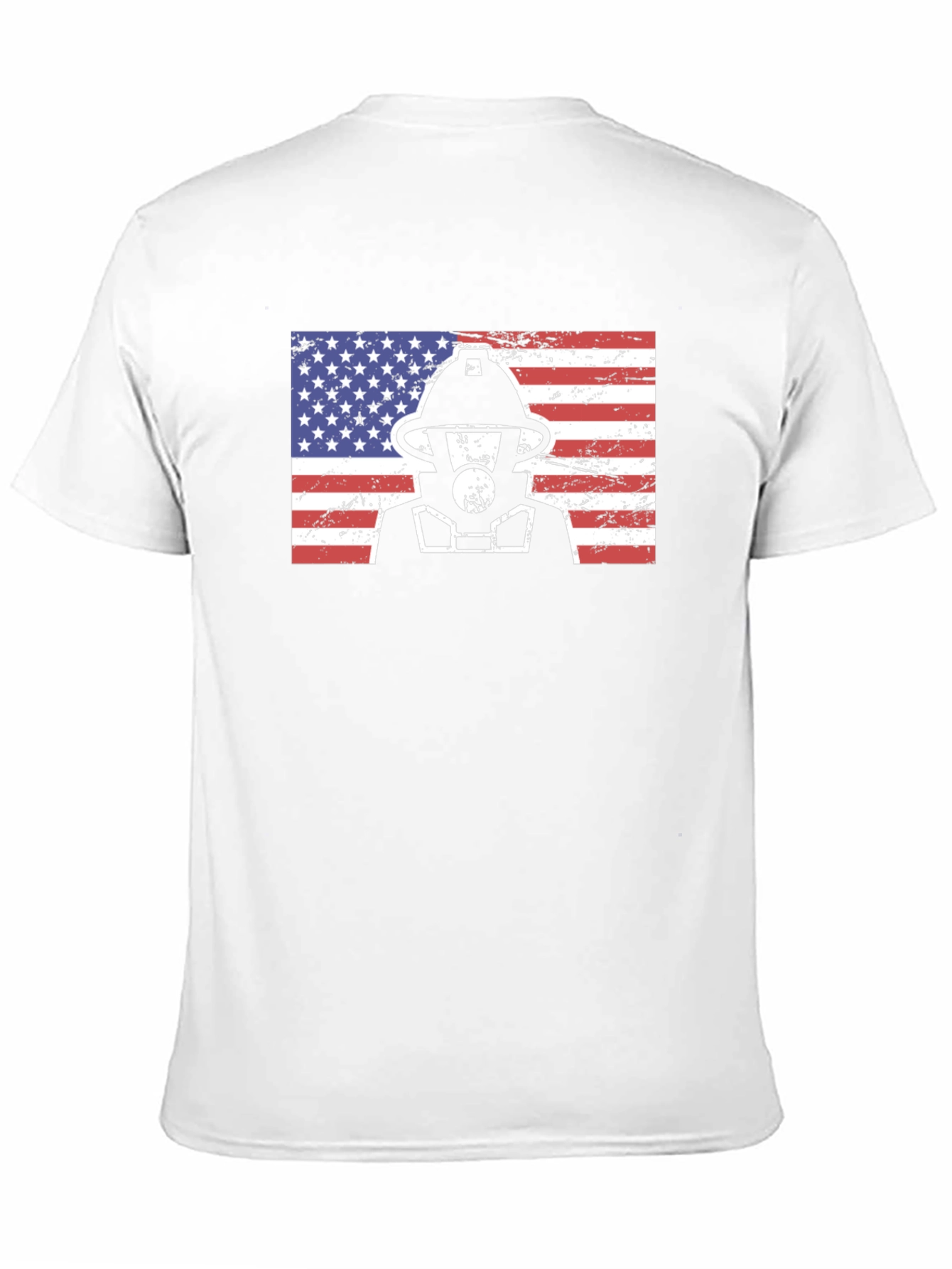 Firefighter American Flag Graphic Tee