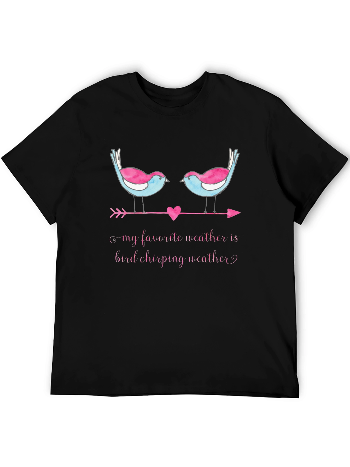 Bird Chirping Weather Graphic Tee -  Soft & Stylish