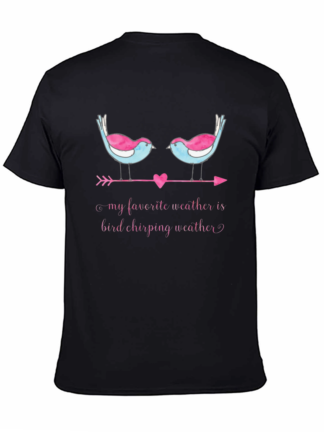 Bird Chirping Weather Graphic Tee -  Soft & Stylish