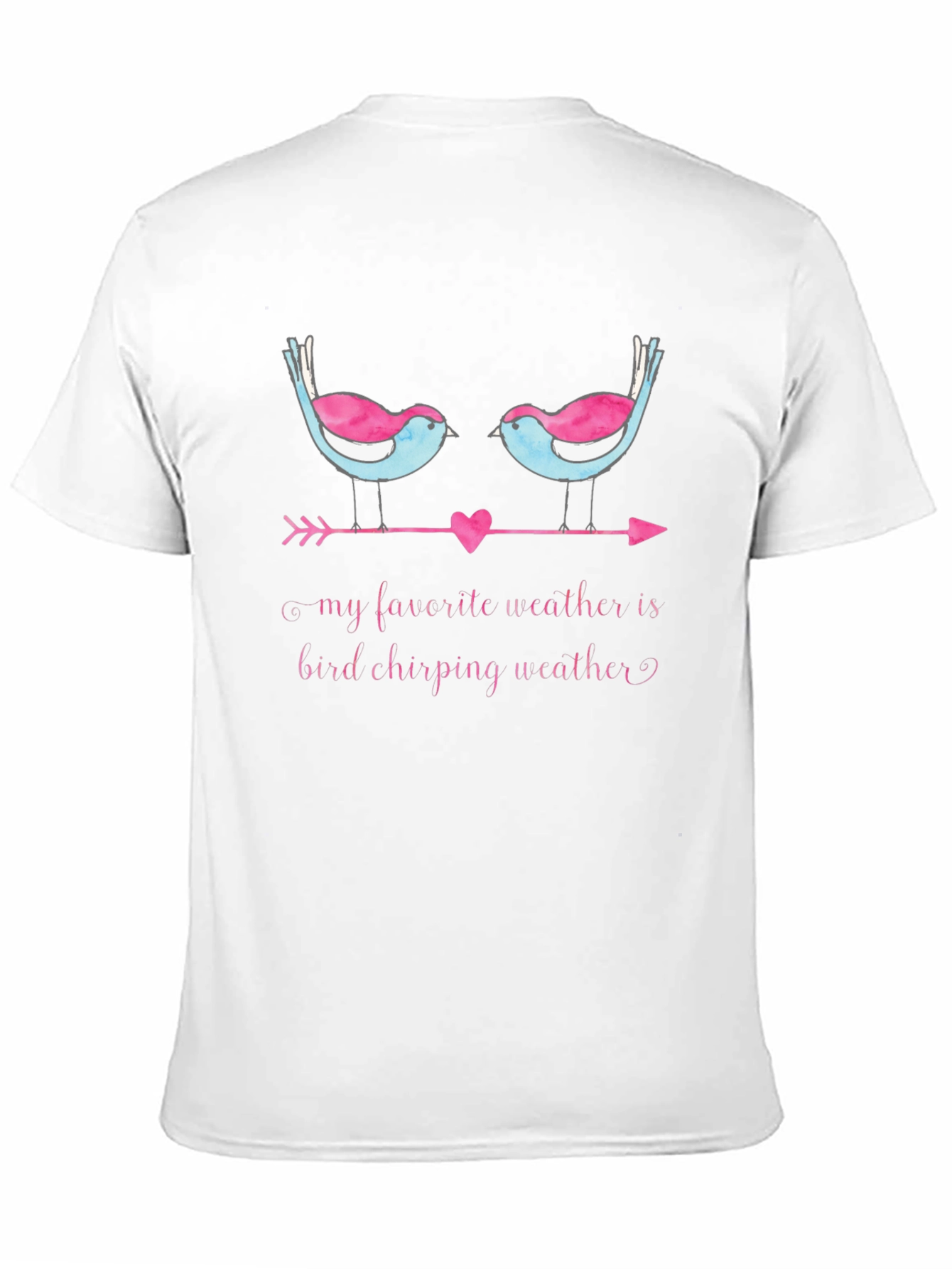 Bird Chirping Weather Graphic Tee -  Soft & Stylish