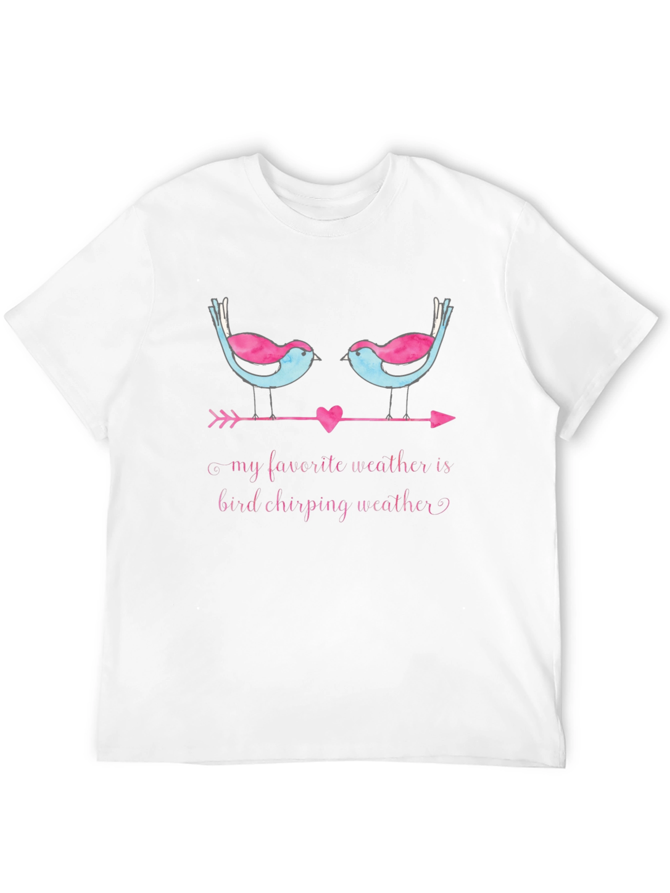 Bird Chirping Weather Graphic Tee -  Soft & Stylish