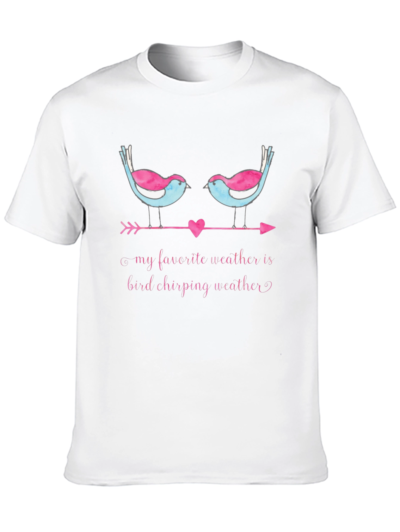 Bird Chirping Weather Graphic Tee -  Soft & Stylish
