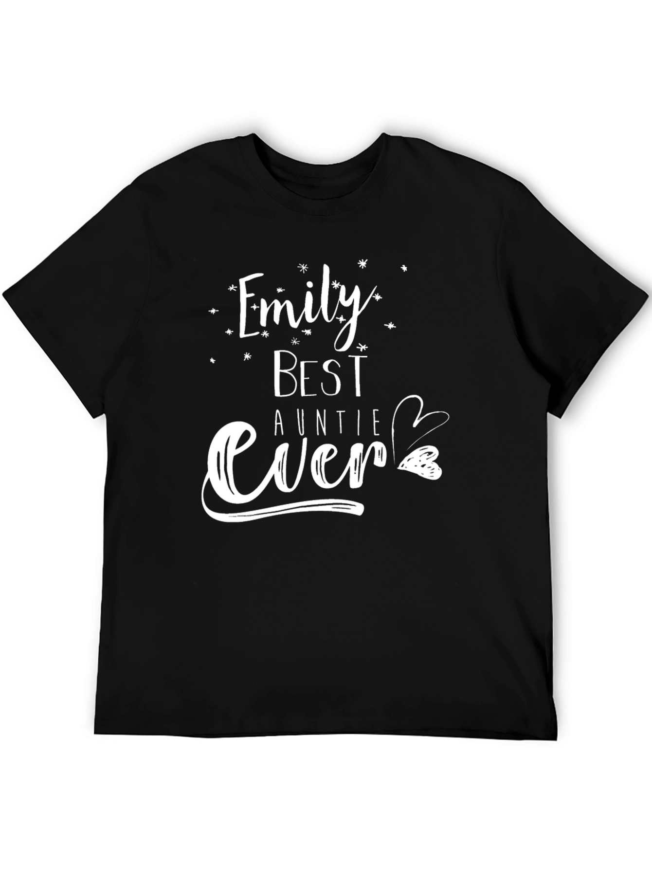 Emily Best Auntie Ever Black T-Shirt