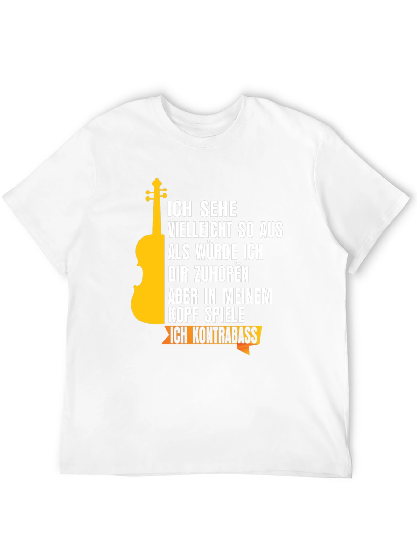 Ich Kontrabass T-Shirt Musician Tee