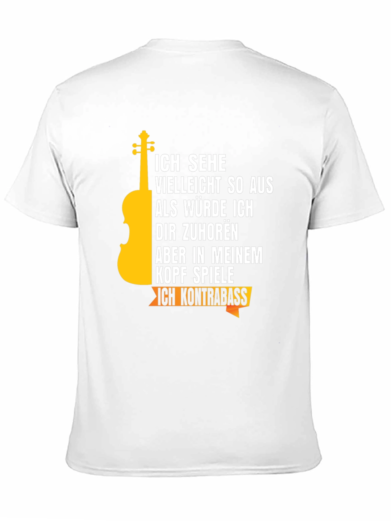 Ich Kontrabass T-Shirt Musician Tee