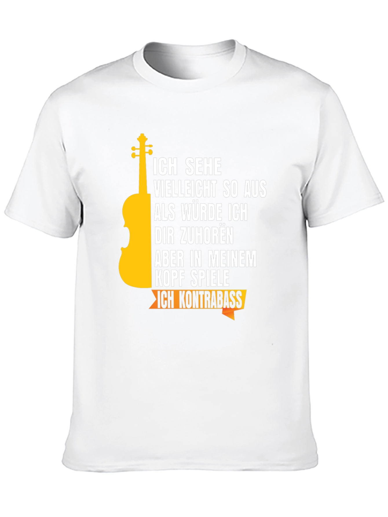 Ich Kontrabass T-Shirt Musician Tee