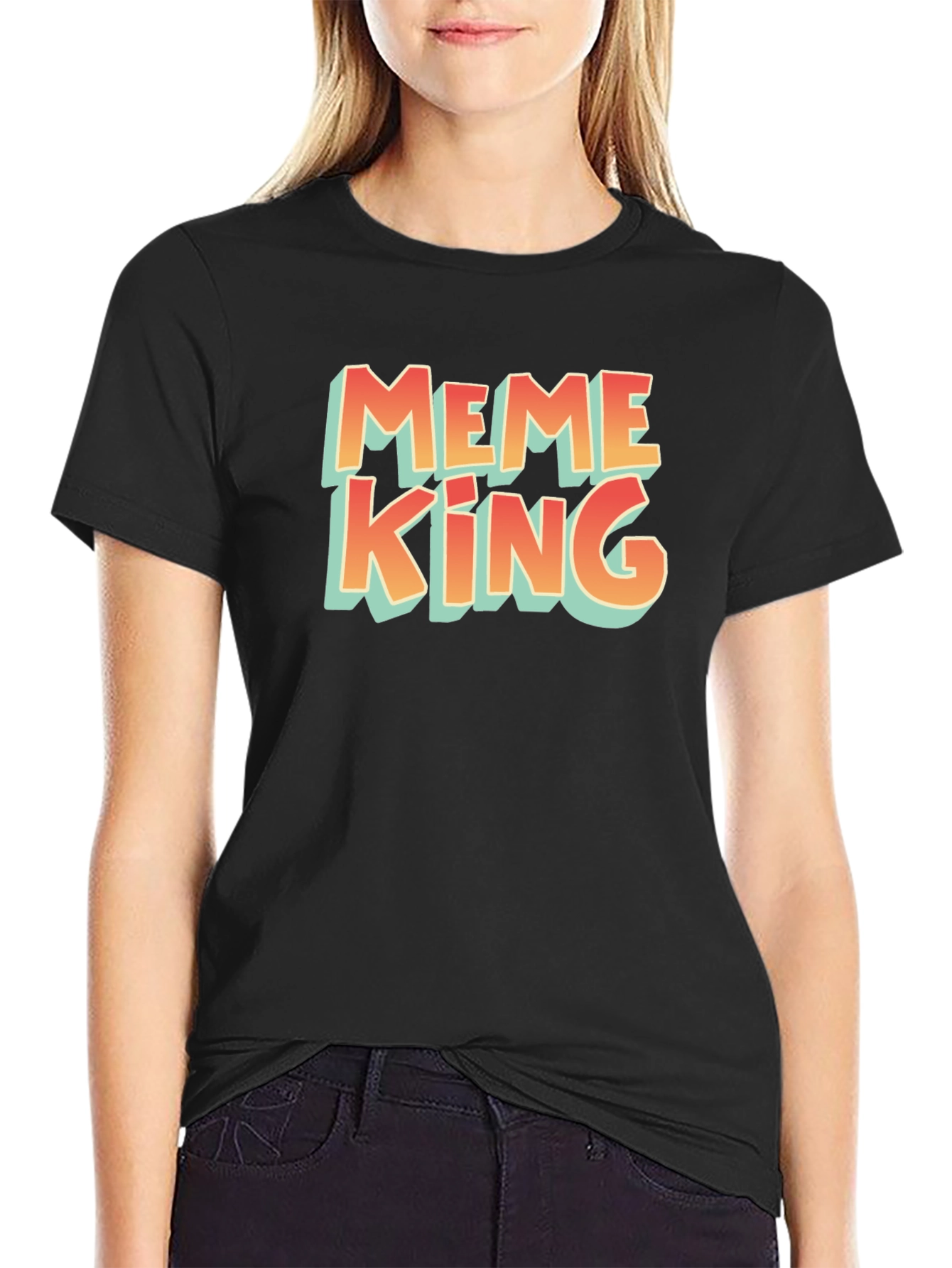 Meme King Black T-Shirt