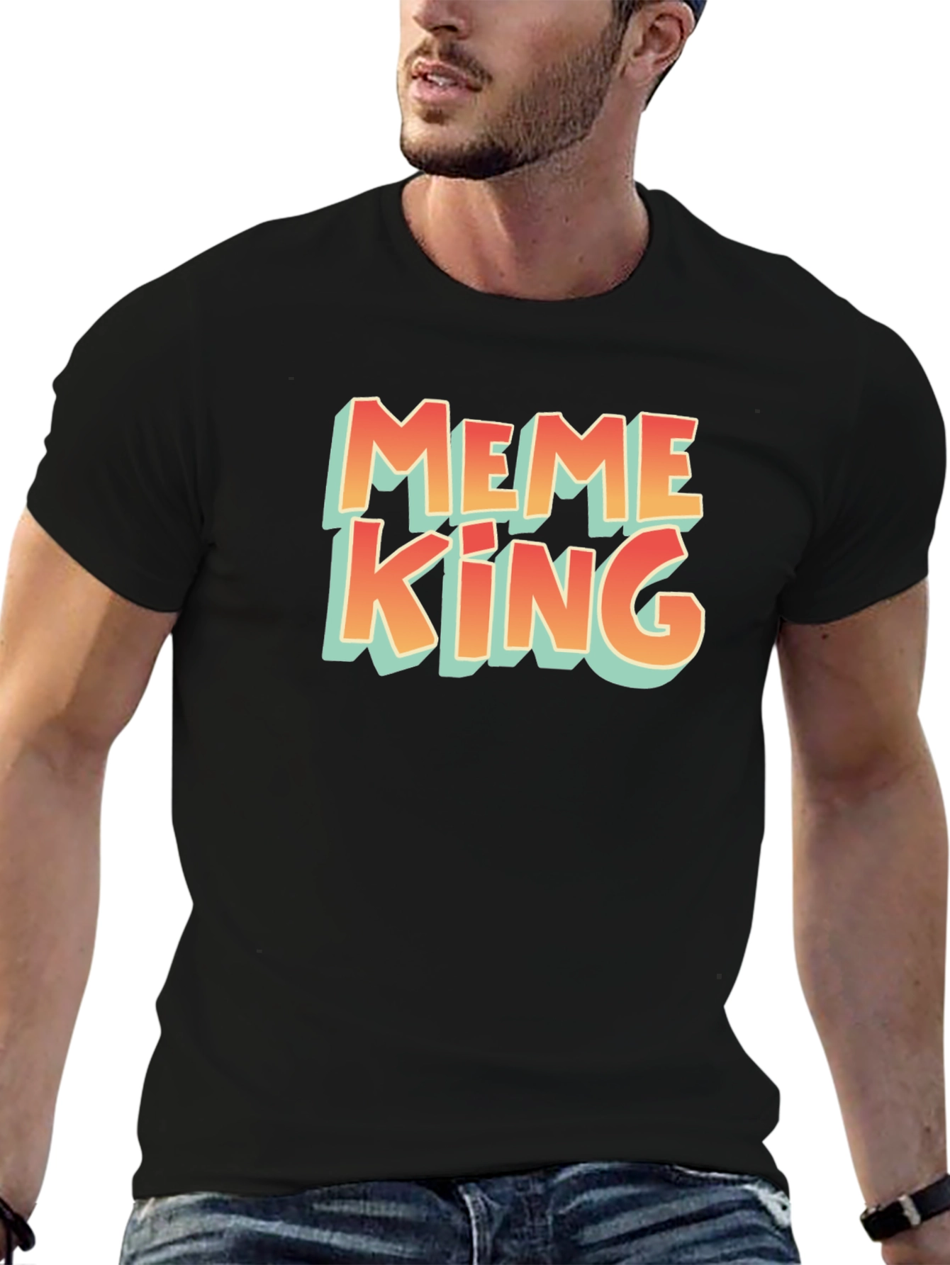 Meme King Black T-Shirt