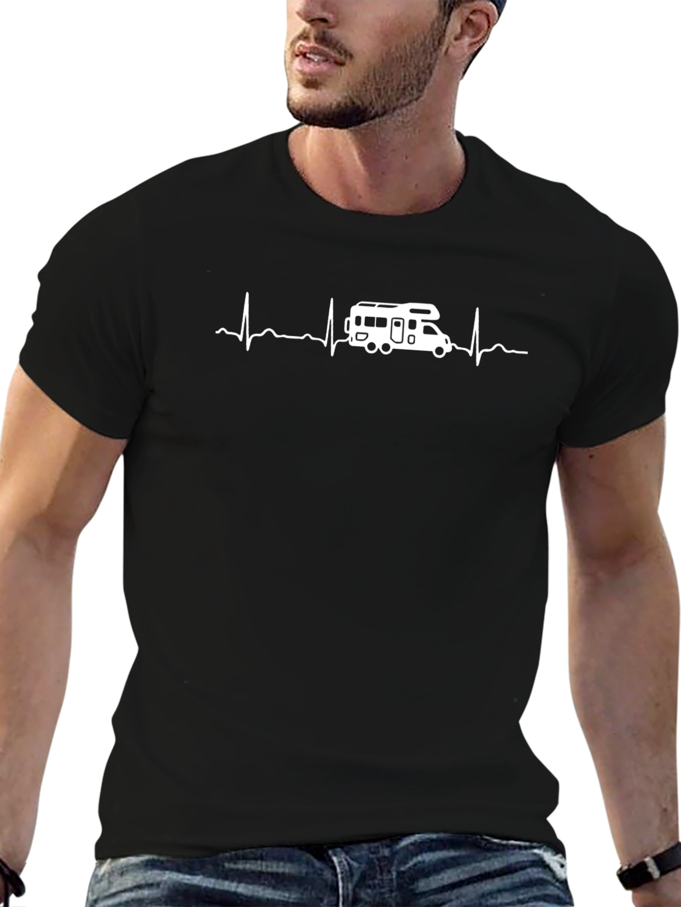 RV Heartbeat T-Shirt - Camping Life