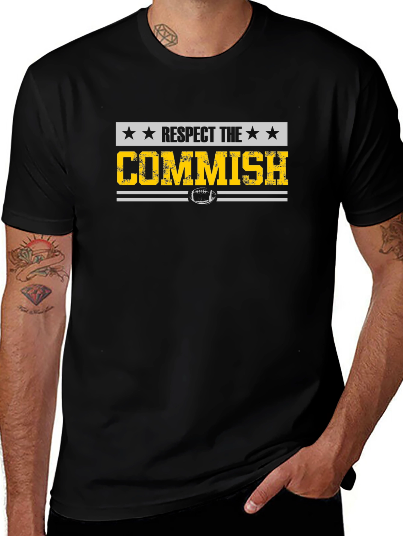 Respect the Commish Football T-Shirt