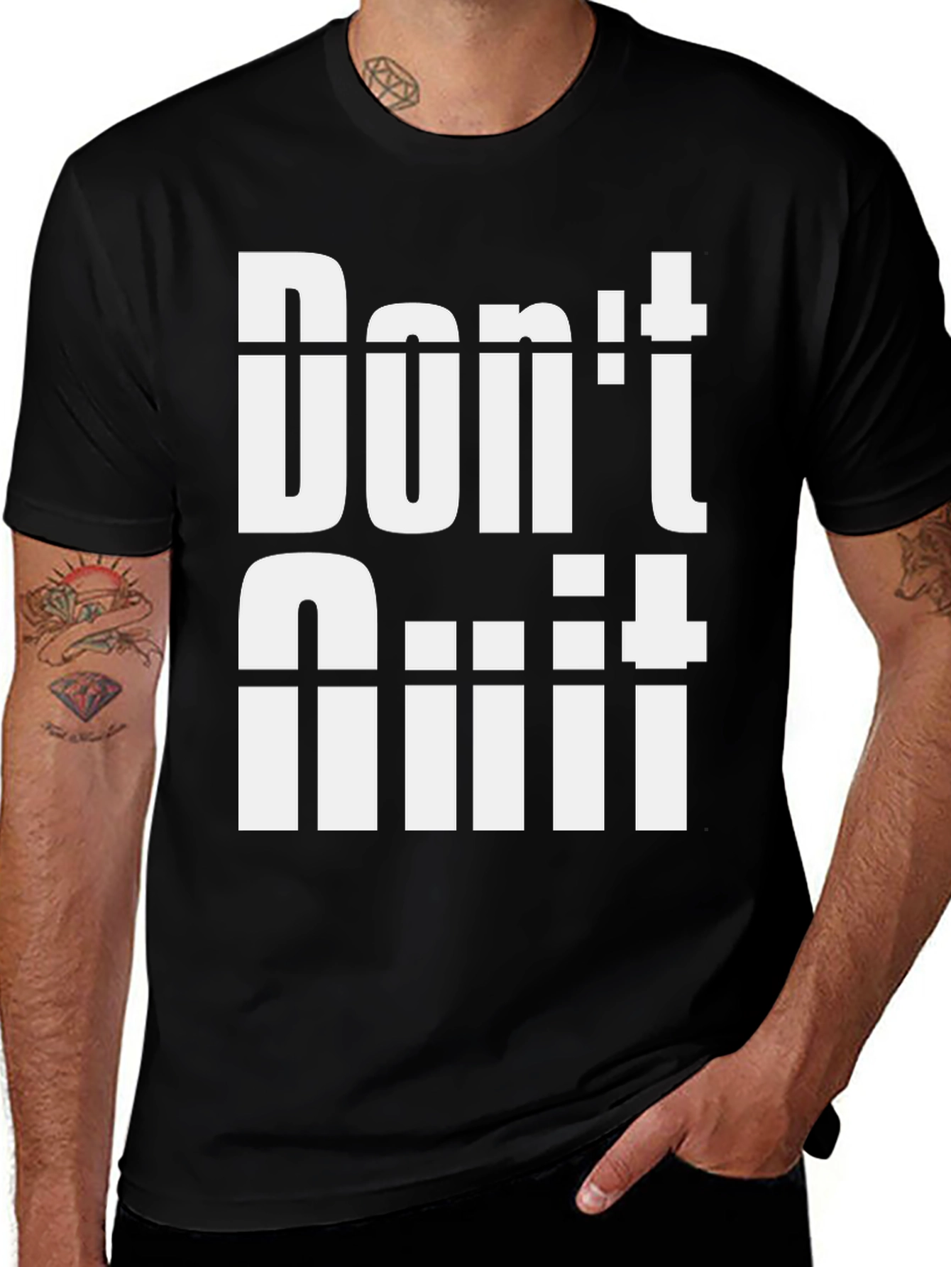 Dont Quit Graphic T-Shirt - Motivational Tee
