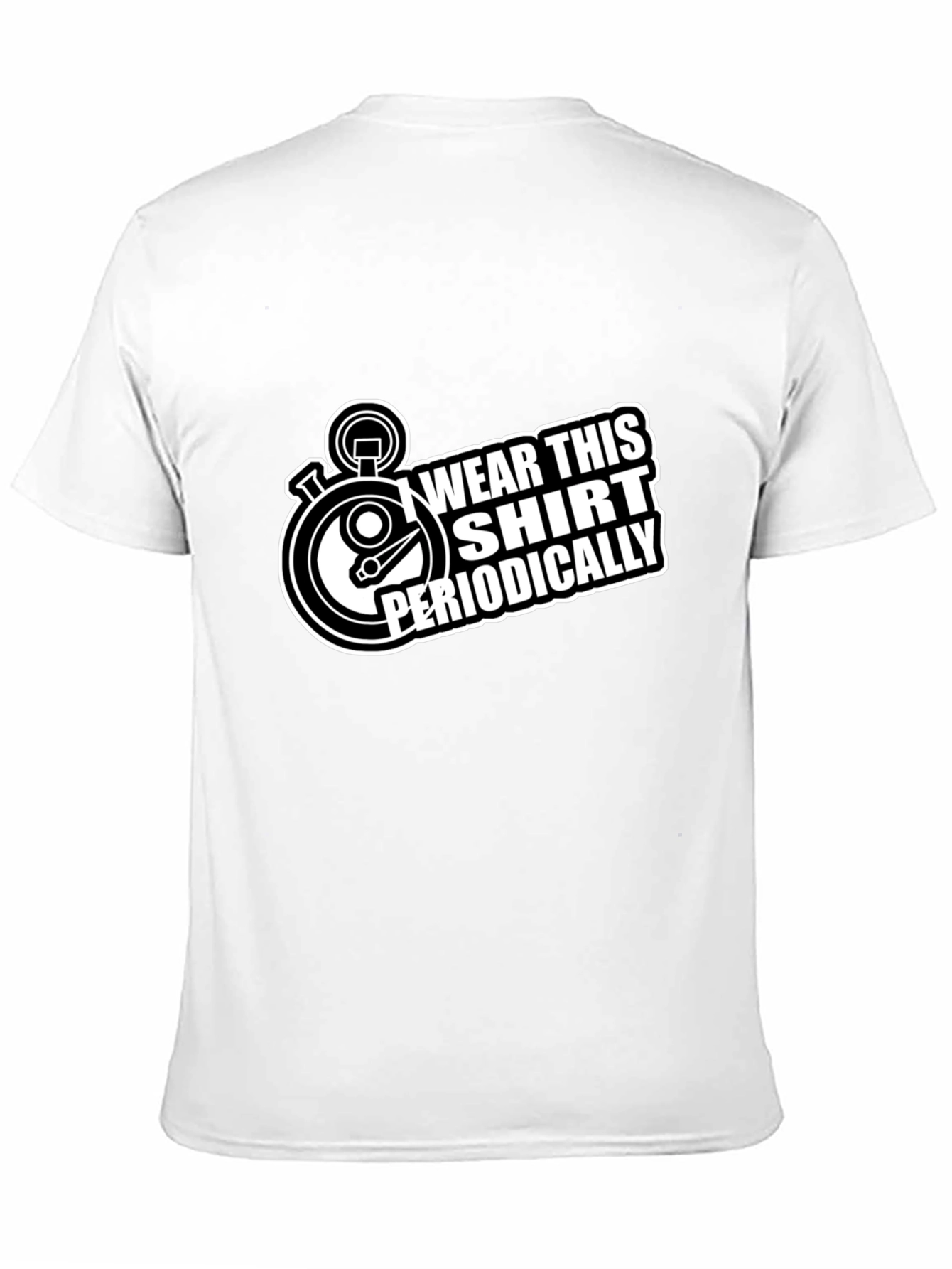 Wear This Shirt Periodically Black T-Shirt
