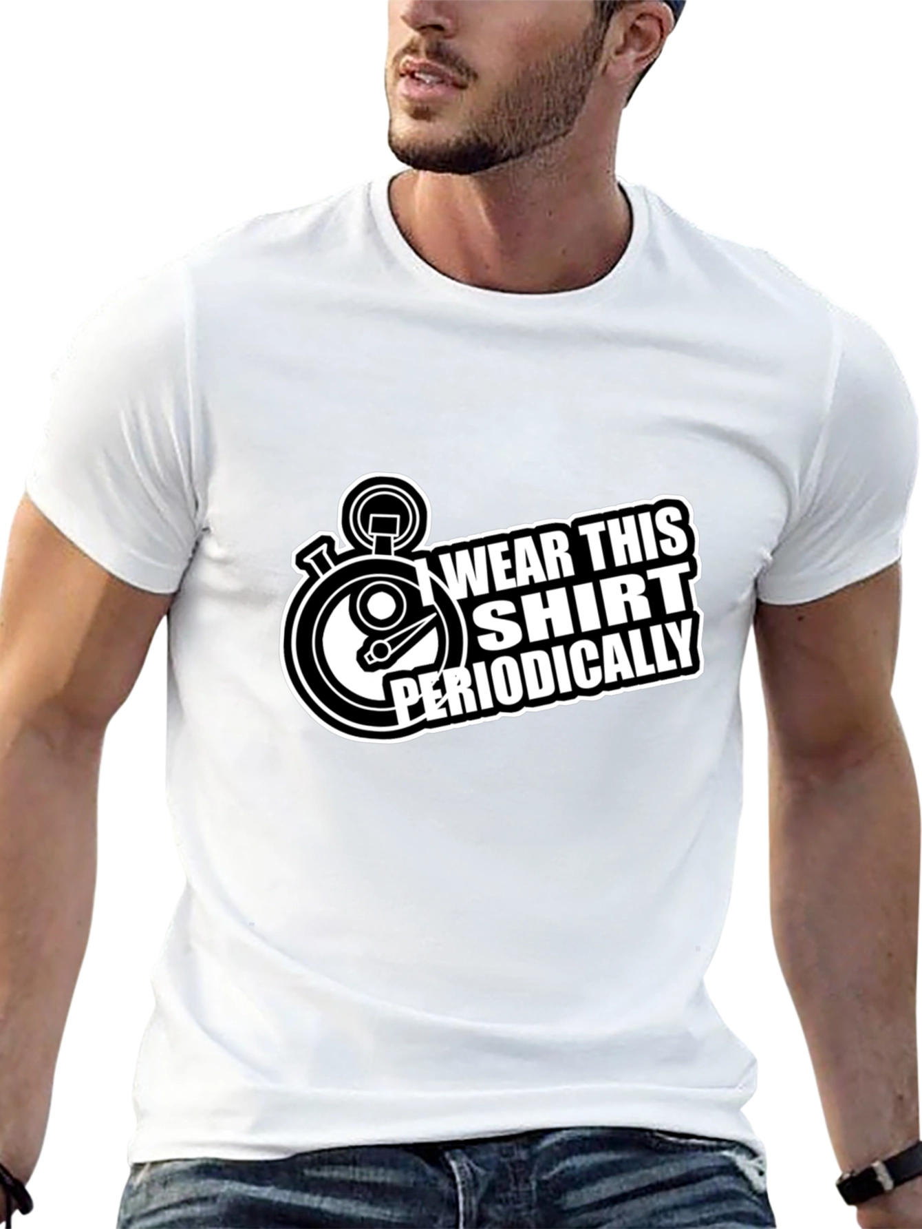 Wear This Shirt Periodically Black T-Shirt