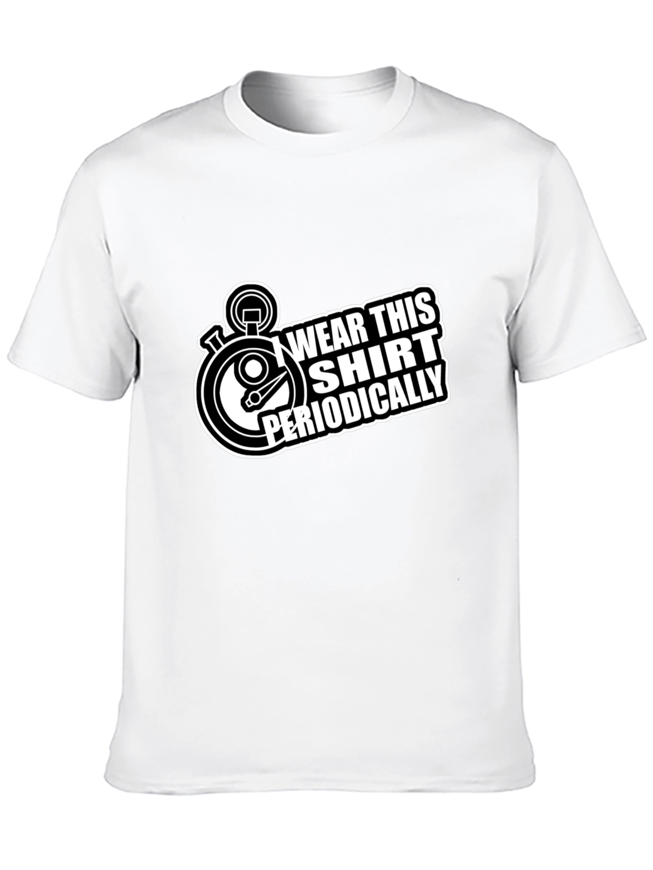 Wear This Shirt Periodically Black T-Shirt