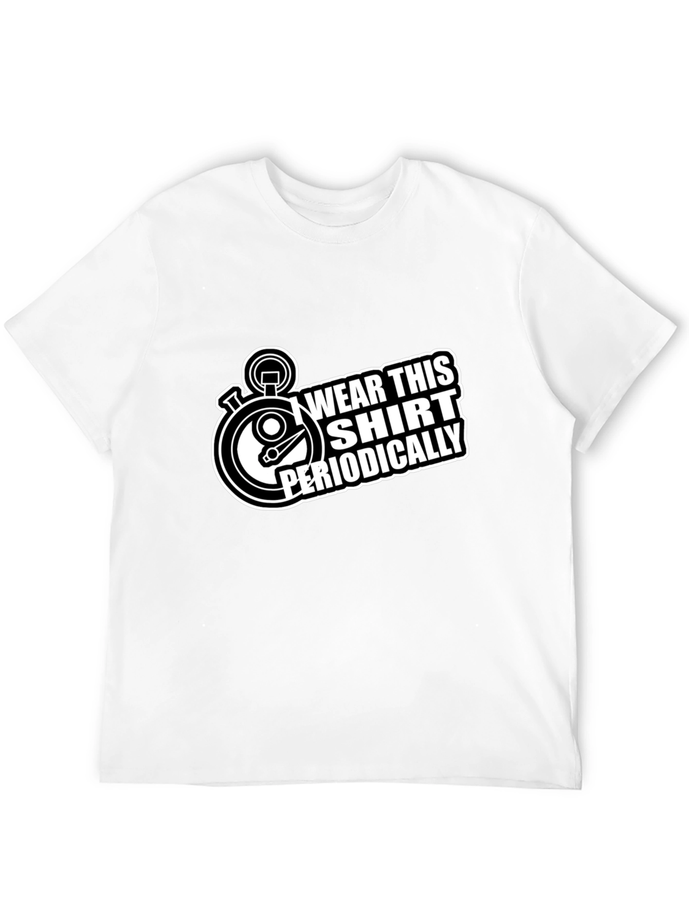Wear This Shirt Periodically Black T-Shirt
