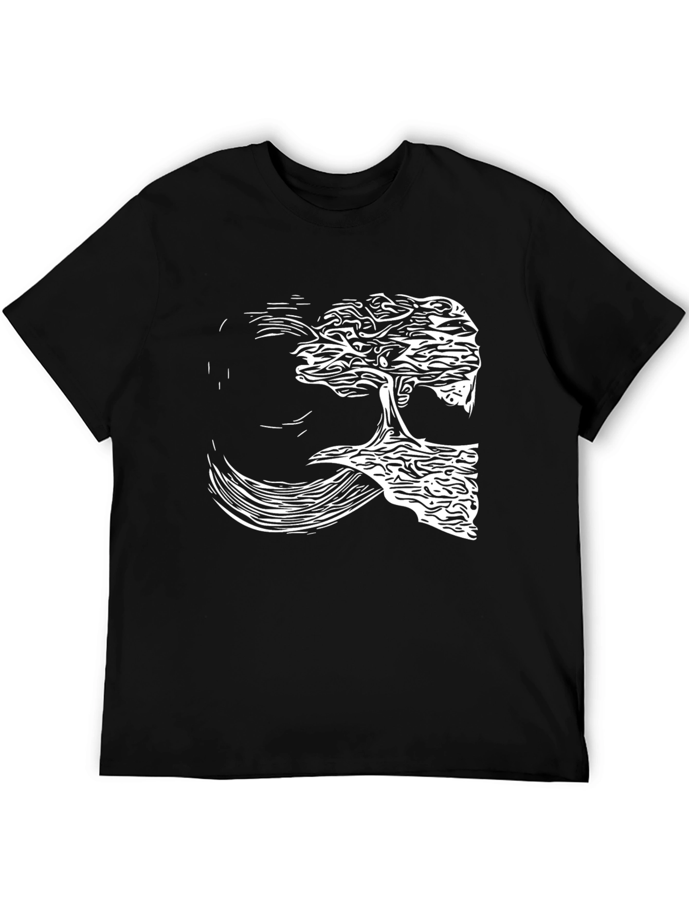 Natures Reflection Black Tee