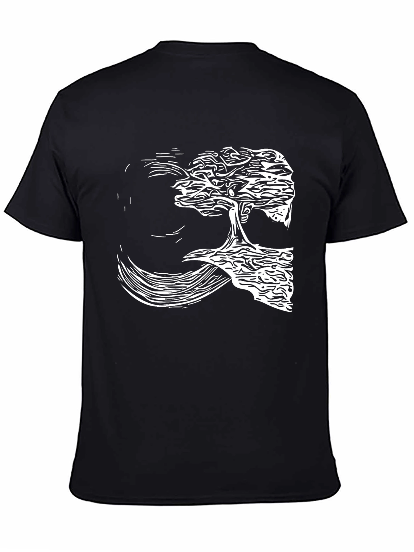 Natures Reflection Black Tee