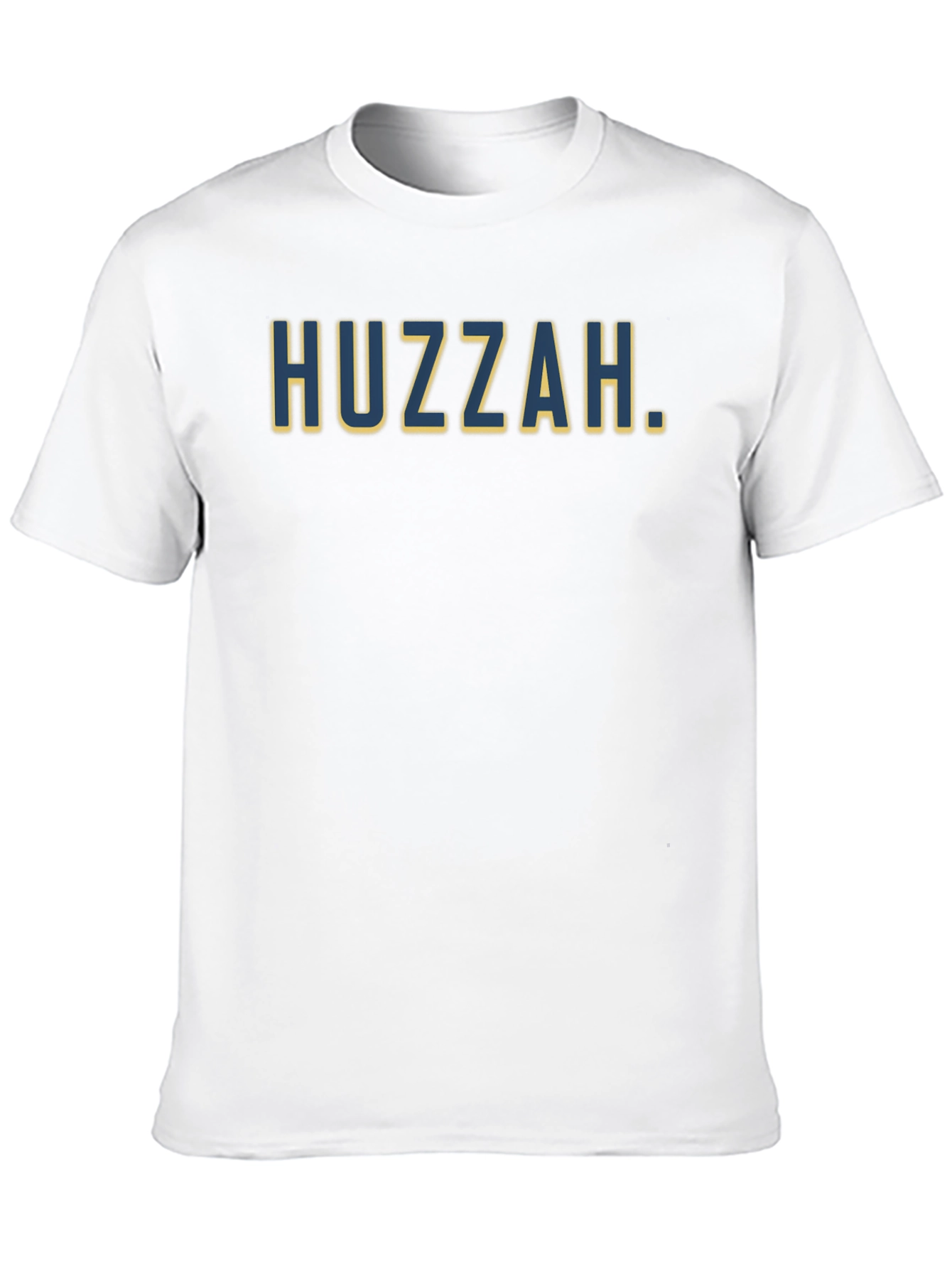 Huzzah Graphic T-Shirt - Stylish Crew Neck Tee