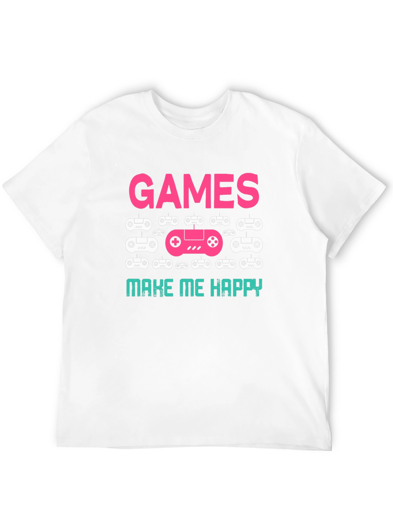 Games Make Me Happy T-Shirt Black