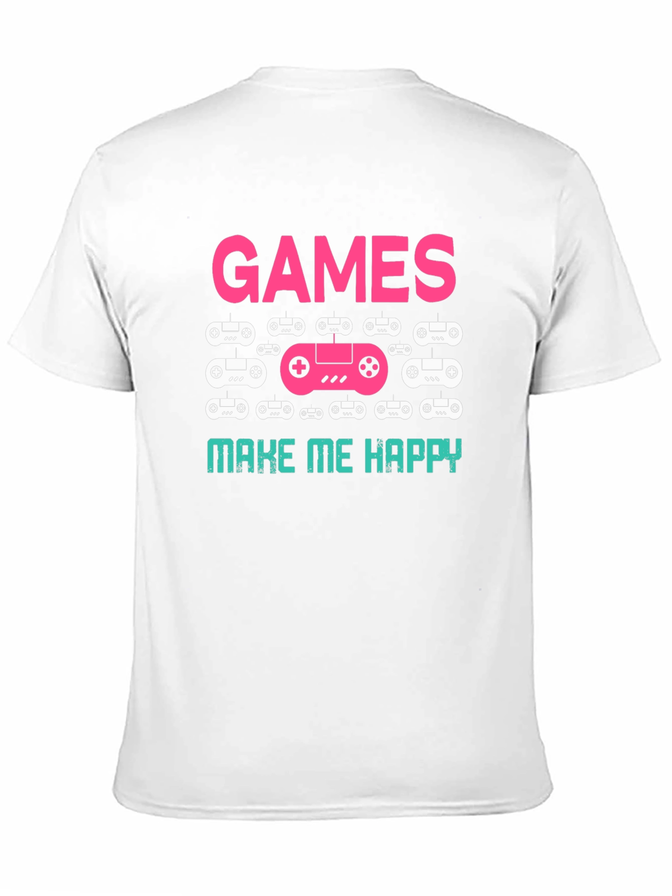 Games Make Me Happy T-Shirt Black