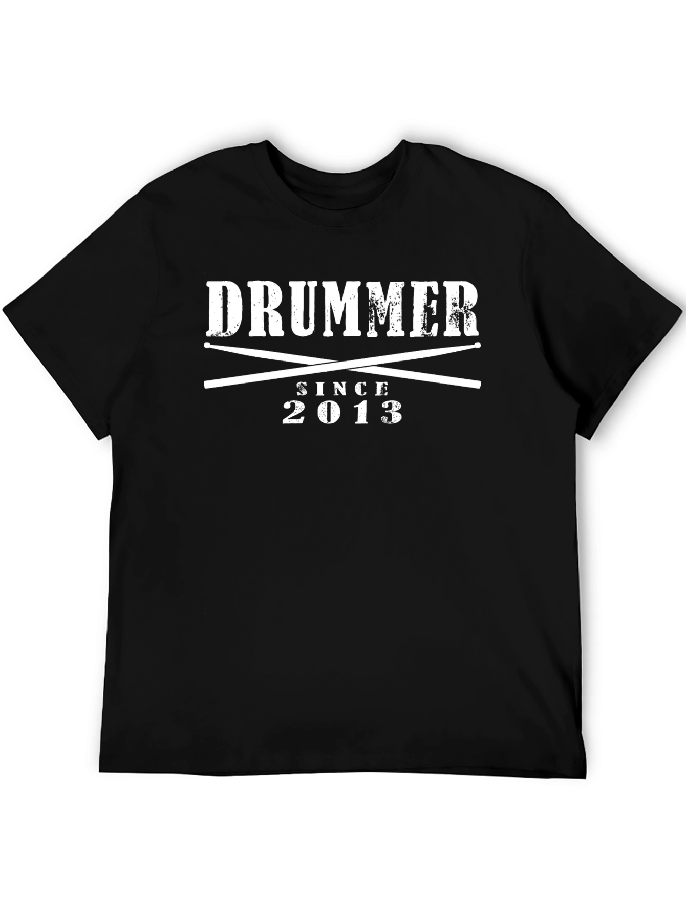 Drummer Since 2013 Black Graphic Tee
