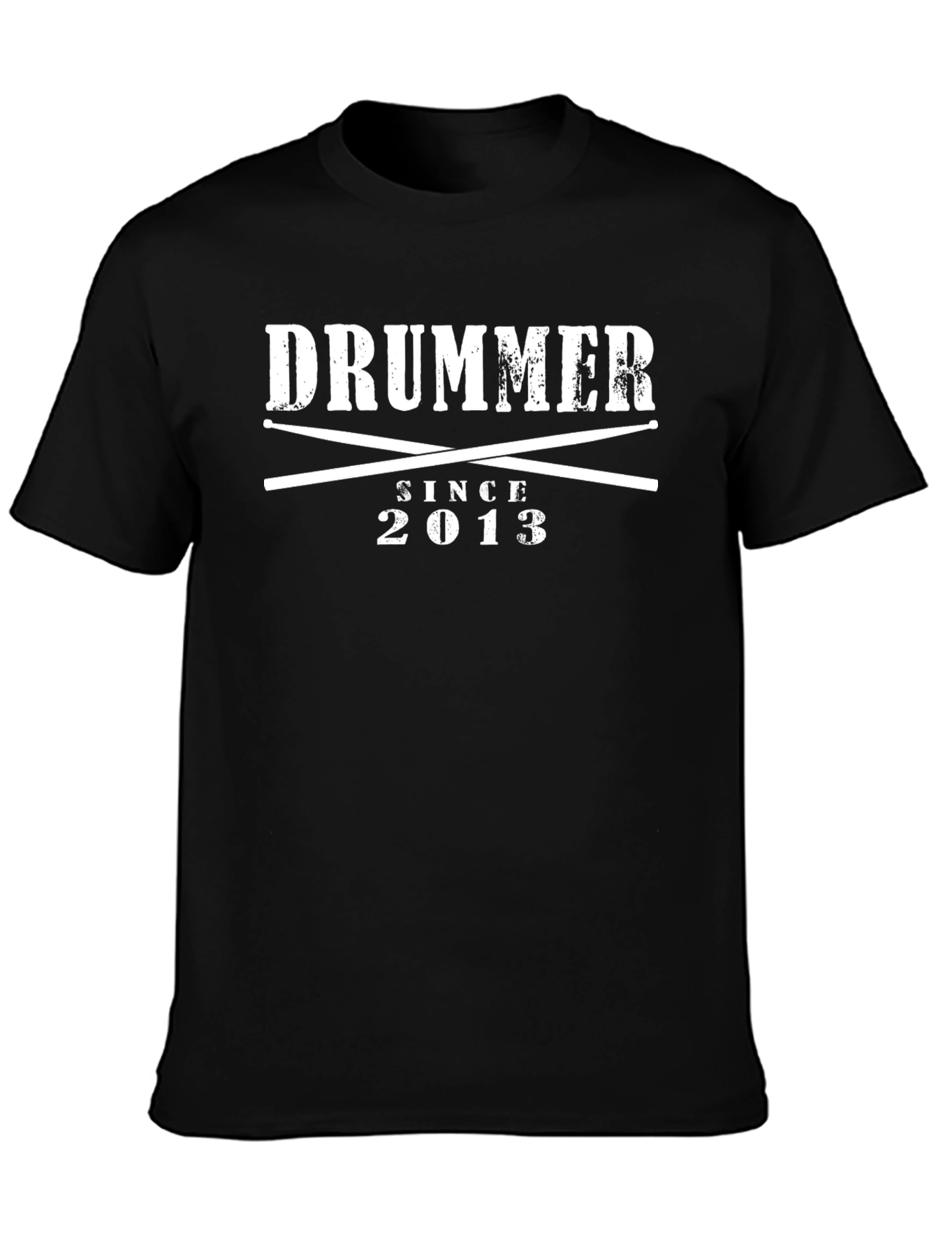 Drummer Since 2013 Black Graphic Tee