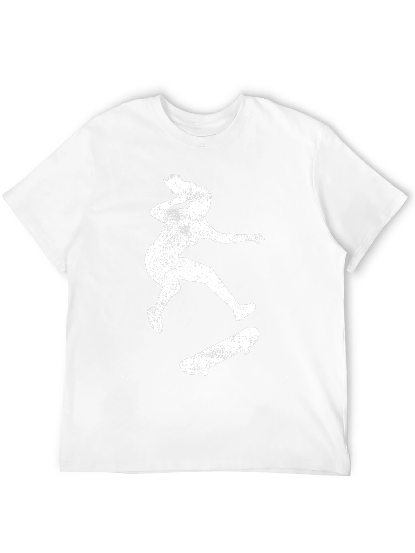 Skateboarding Silhouette Tee - Distressed Print