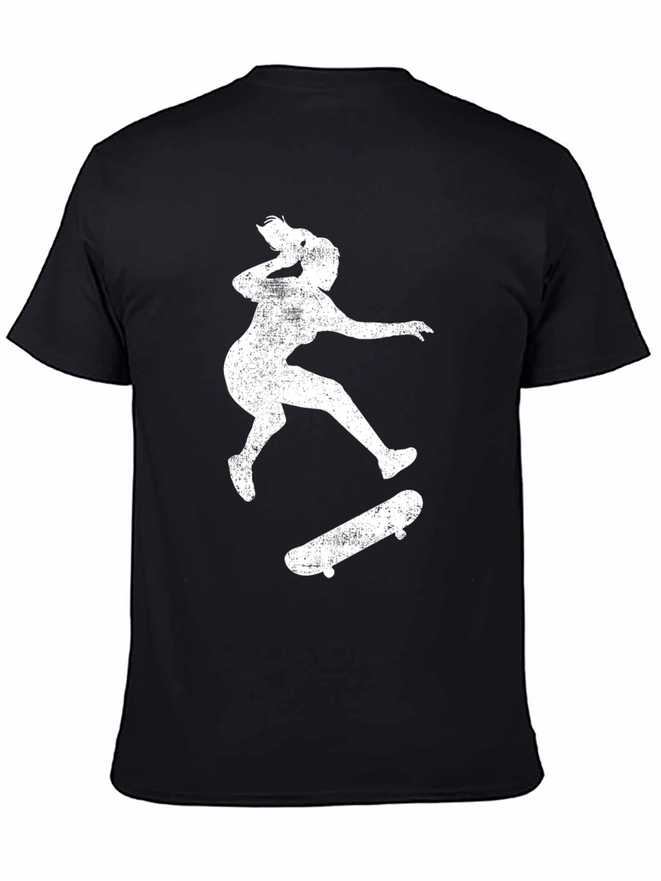 Skateboarding Silhouette Tee - Distressed Print
