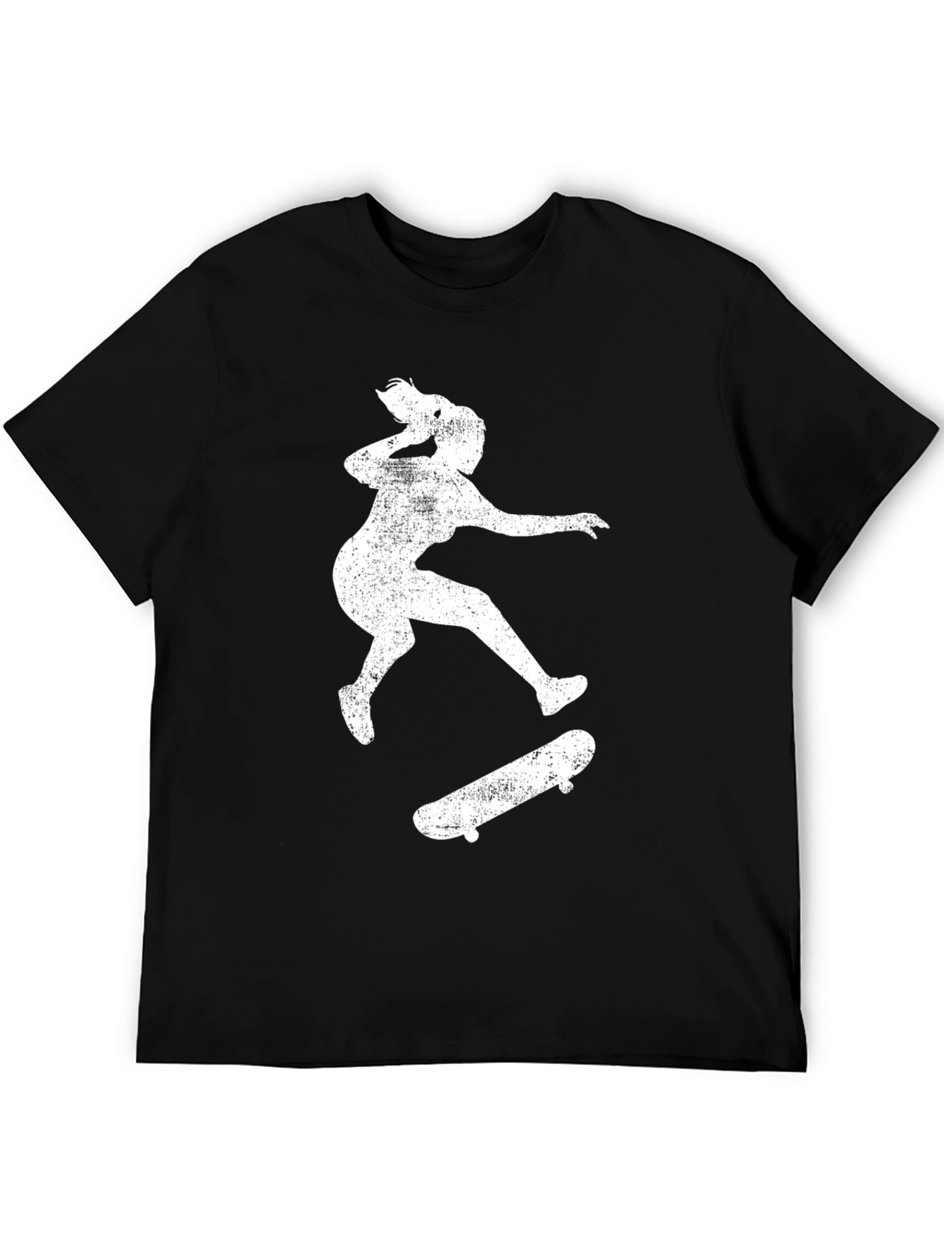 Skateboarding Silhouette Tee - Distressed Print