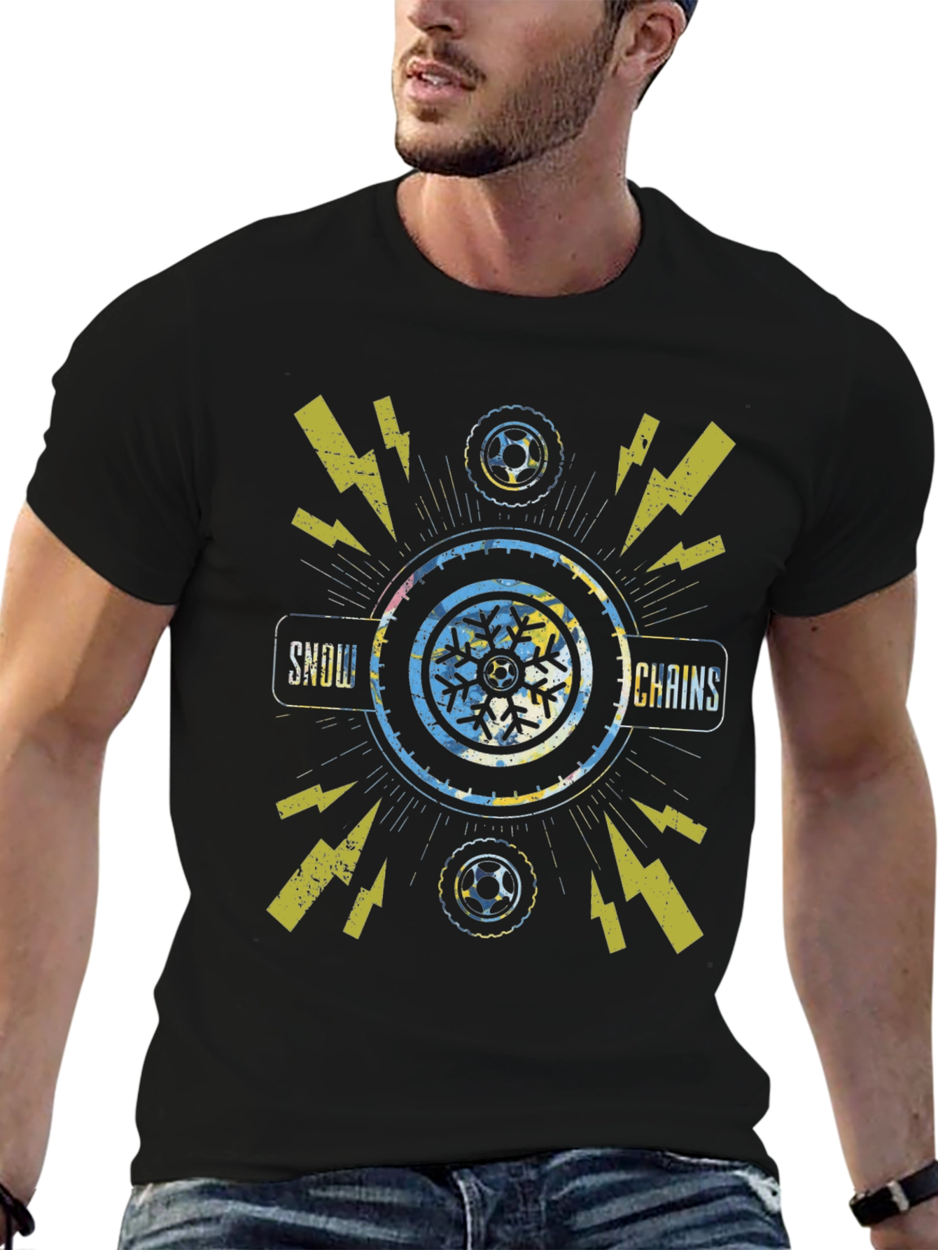 Snow Chains Graphic T-Shirt