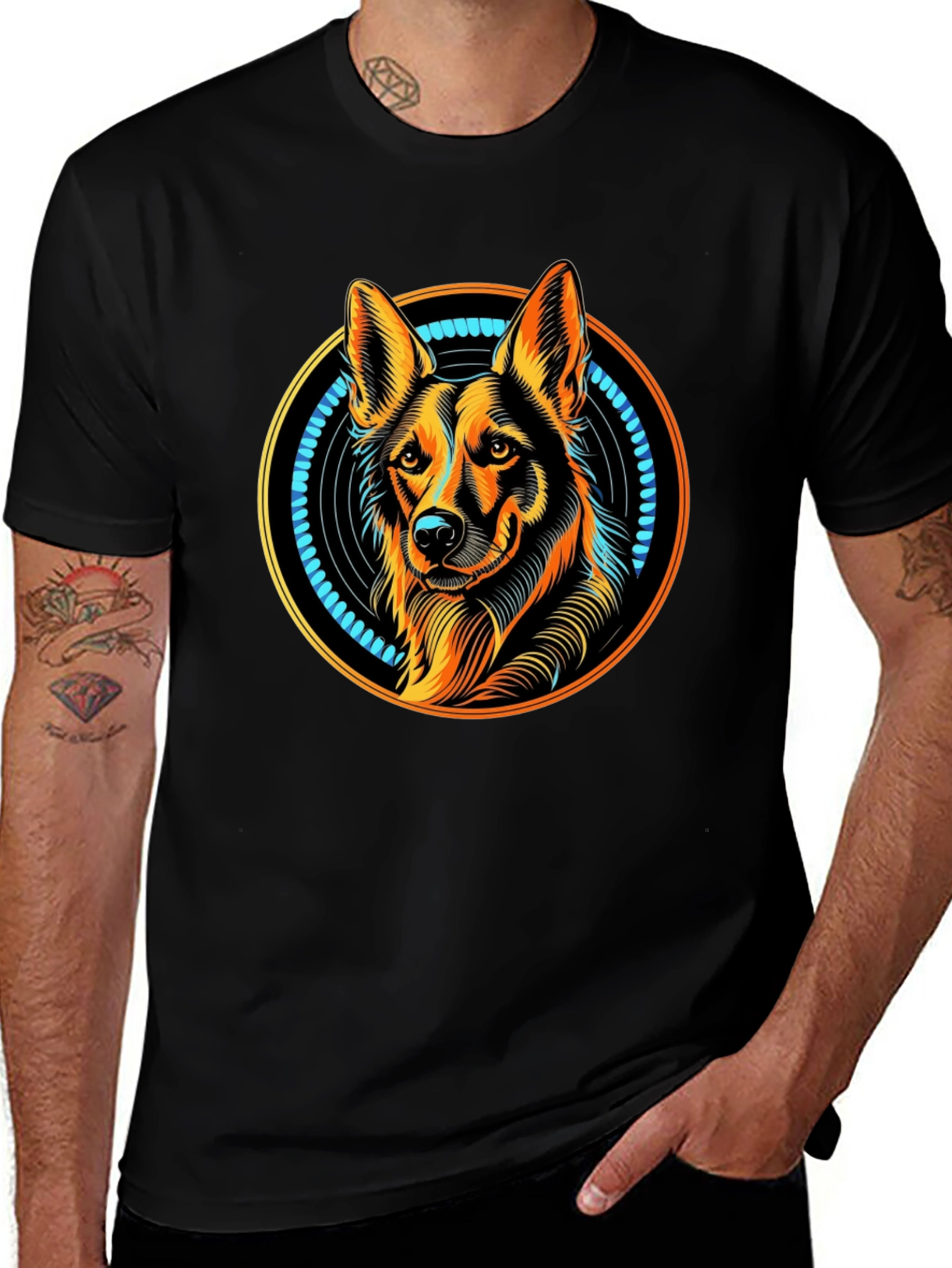 Dog Graphic Tee - Stylish Animal Lovers T-Shirt