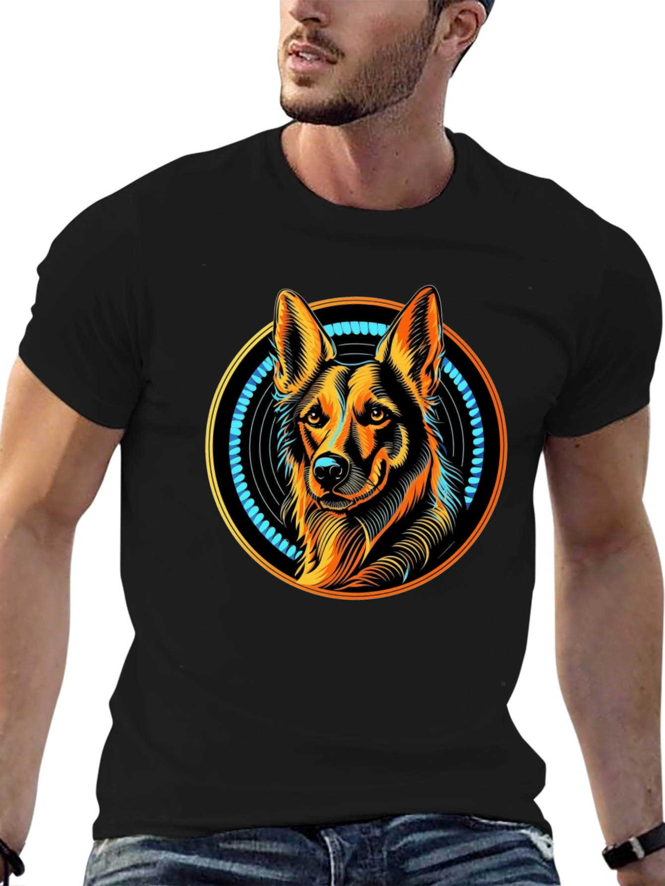 Dog Graphic Tee - Stylish Animal Lovers T-Shirt