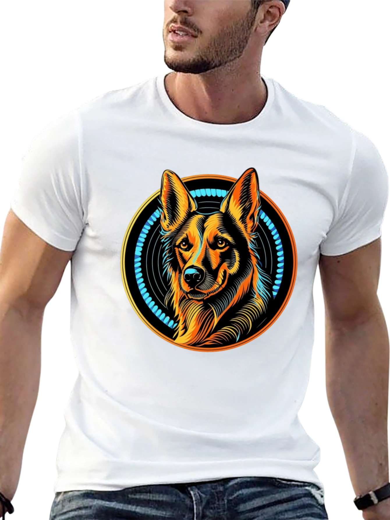 Dog Graphic Tee - Stylish Animal Lovers T-Shirt