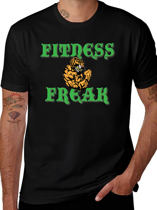 Fitness Freak Tiger Graphic Tee