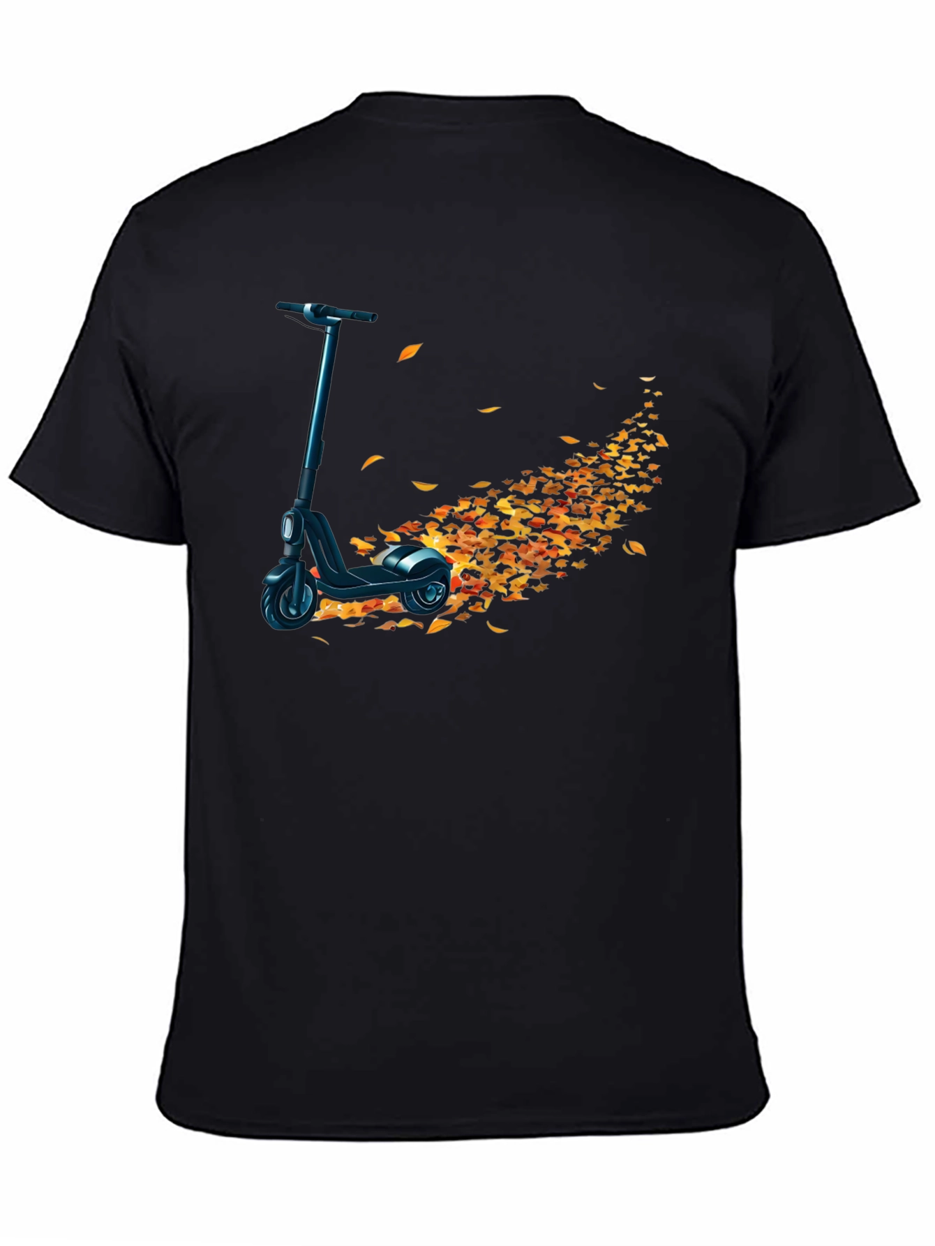 Electric Scooter Autumn Leaves T-Shirt
