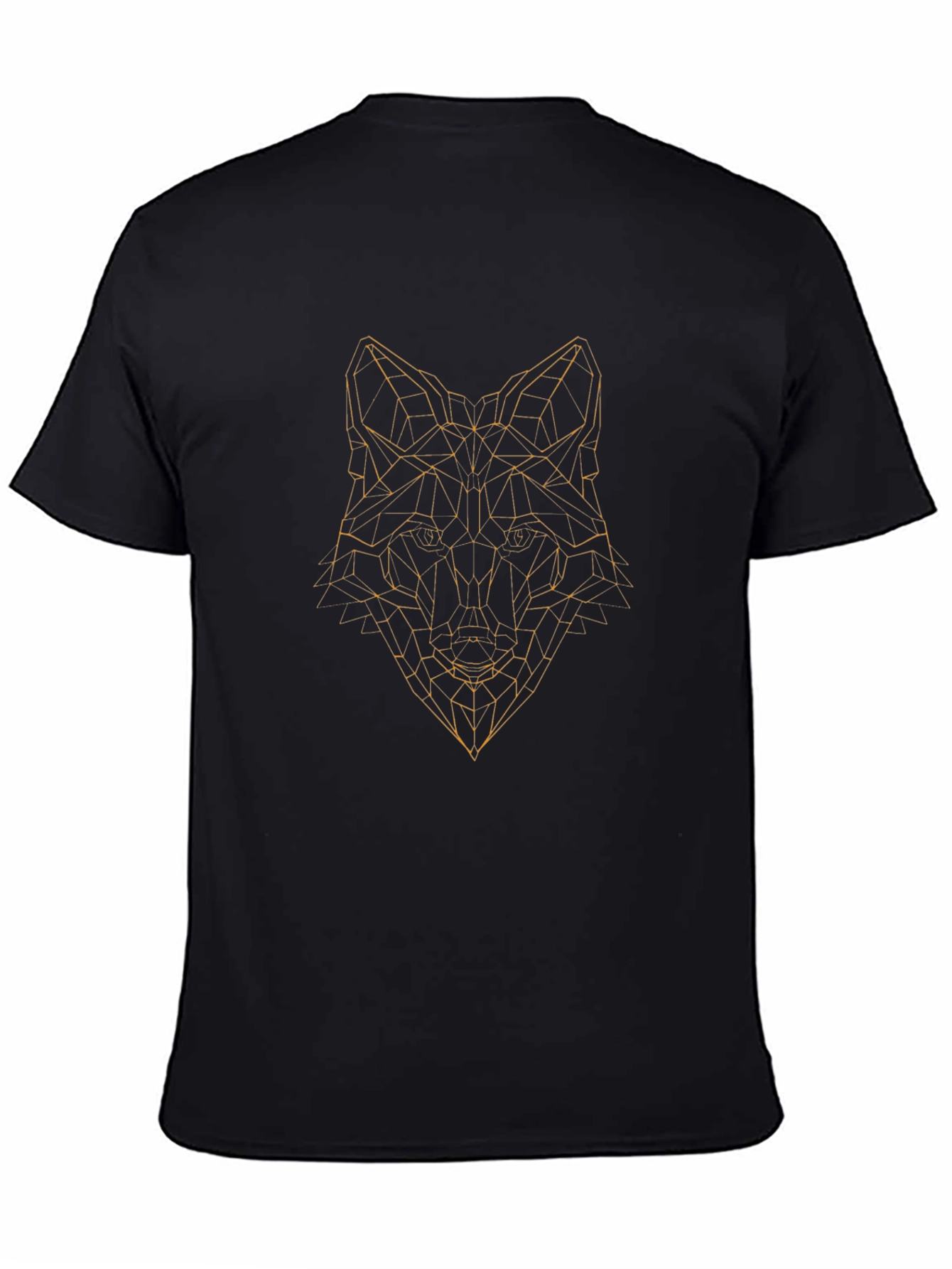 Geometric Wolf Graphic Tee - Modern Style