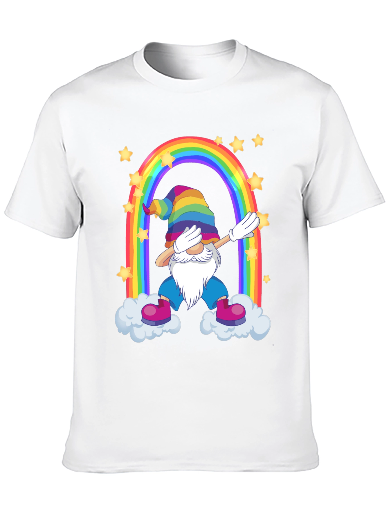 Rainbow Gnome Dab T-Shirt