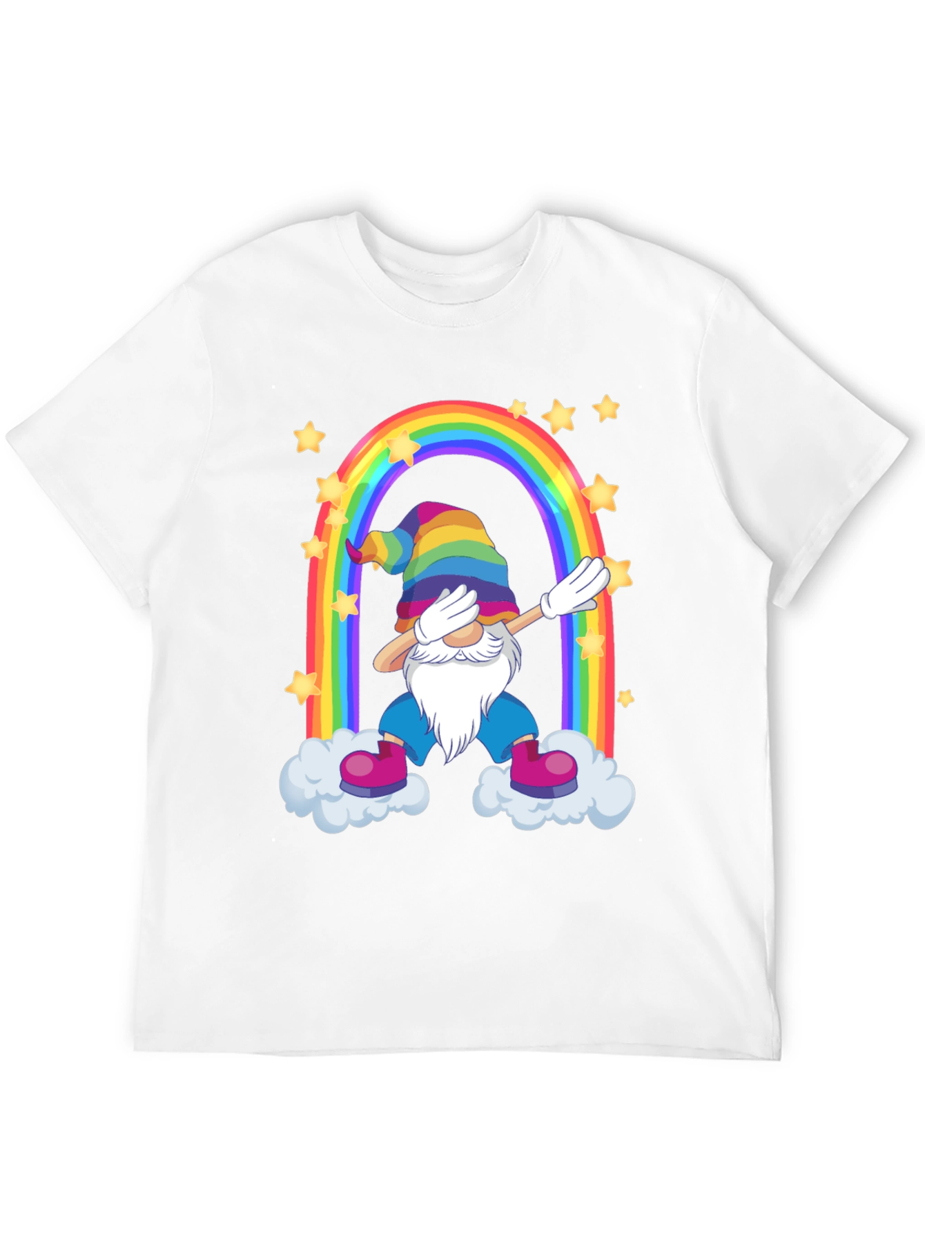 Rainbow Gnome Dab T-Shirt