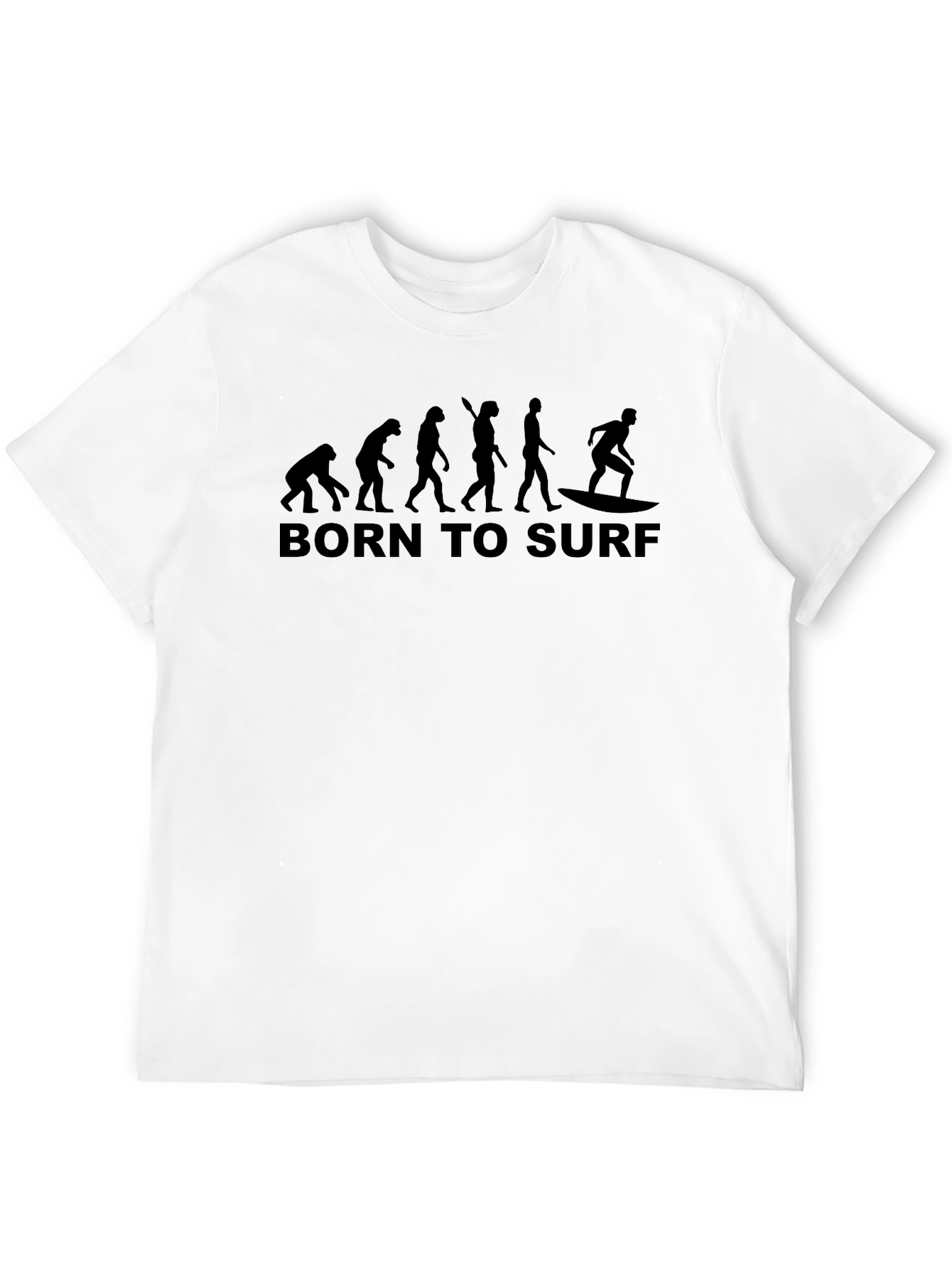 Born to Surf Evolution T-Shirt - Black