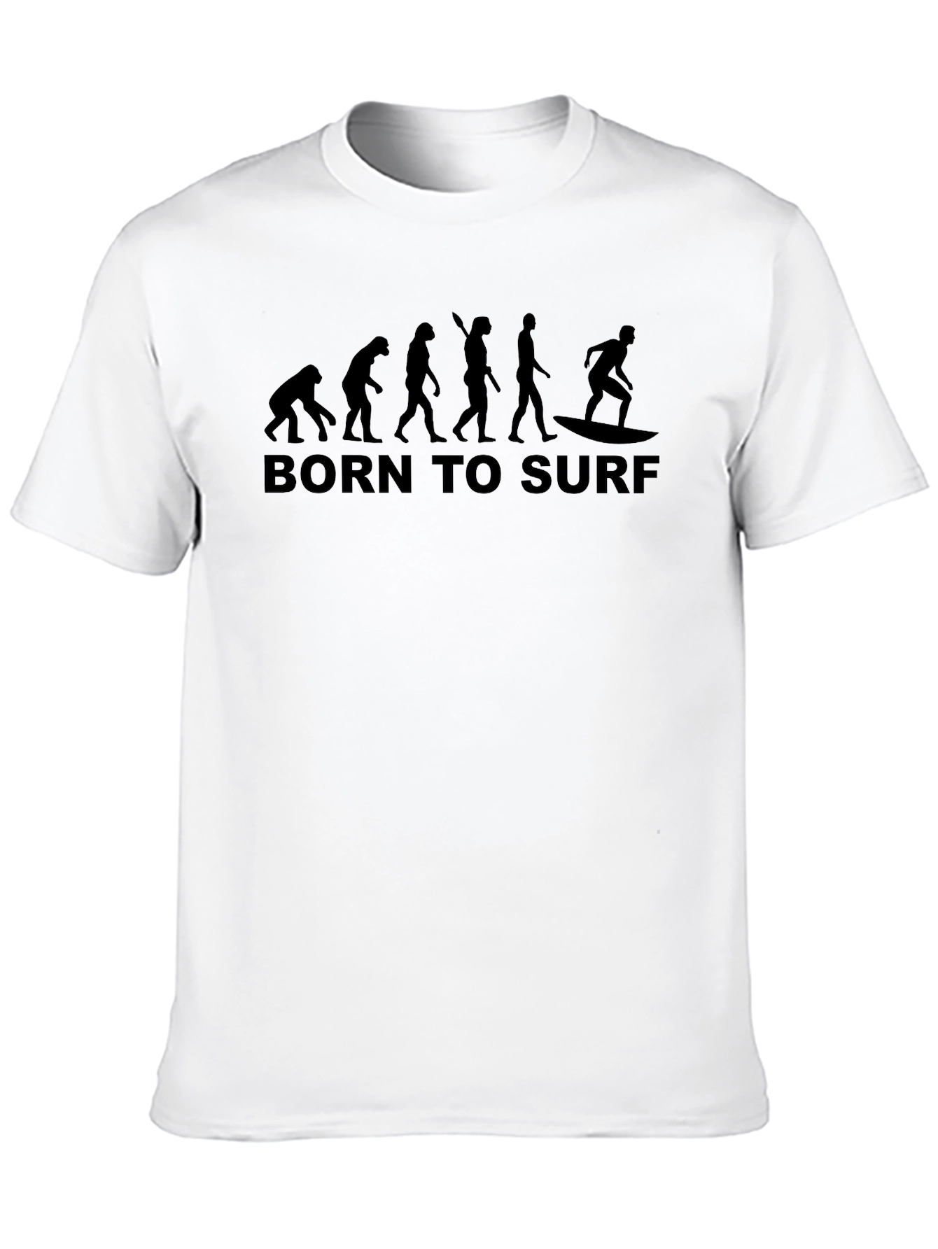 Born to Surf Evolution T-Shirt - Black